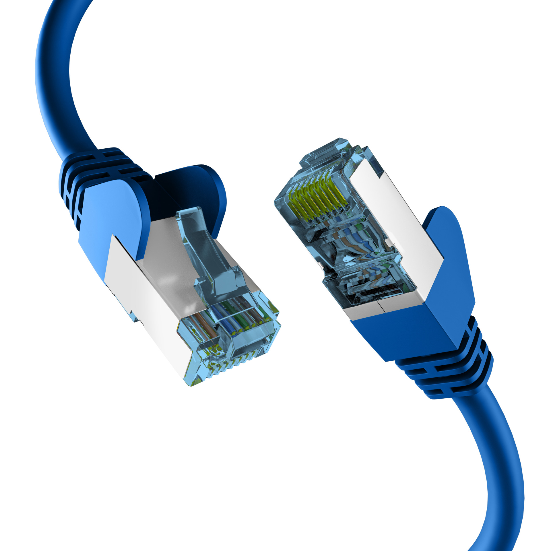 RJ45 PATCHKABEL mit CAT7 ROHKABEL BLAU 25m,S/FTP PIMF Netzwerkkabel LAN DSL
