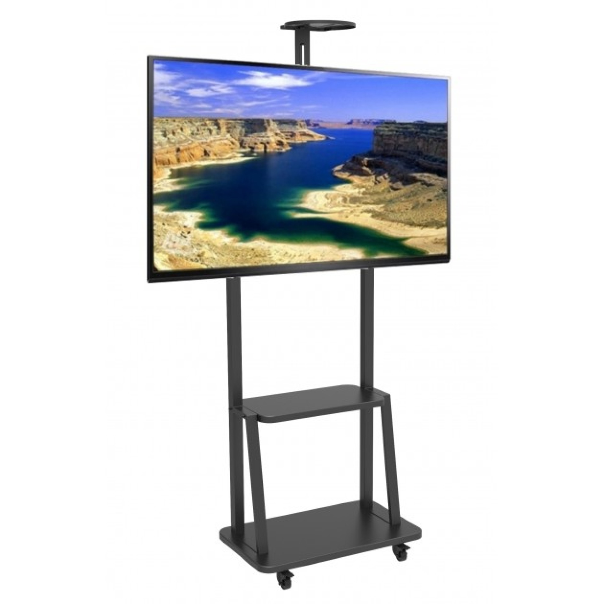 Boden-TV-Halter für 32''-70'' TV mit Ablage