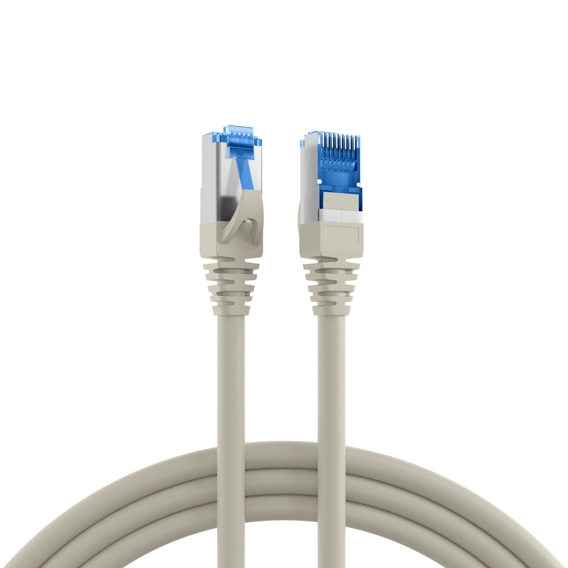 Network Cable RJ45 U/UTP Cat 6 Cu PVC 2m White (Box 10 units