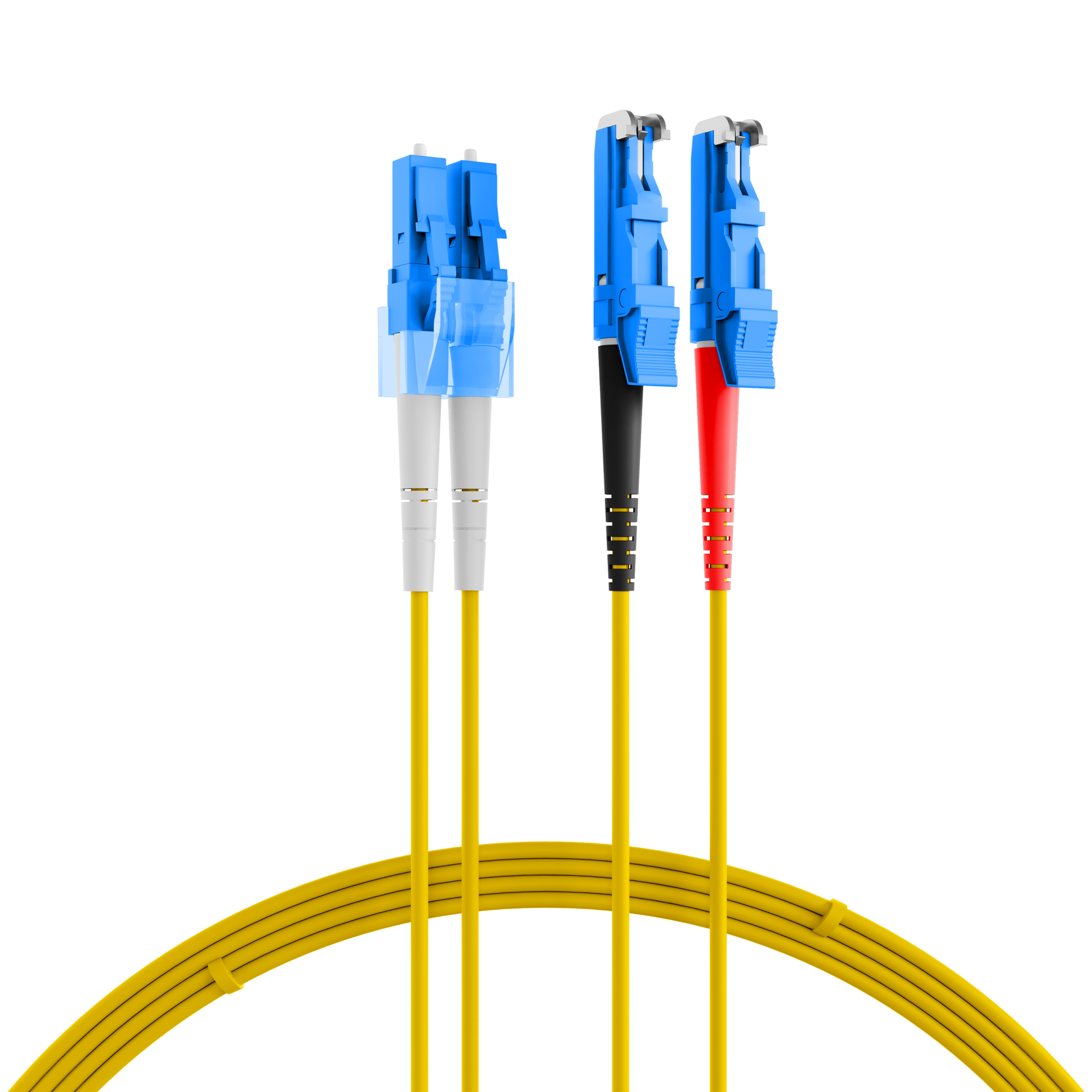 Duplex Patchkabel E2000®-LC OS2 1m LSZH 2mm gelb