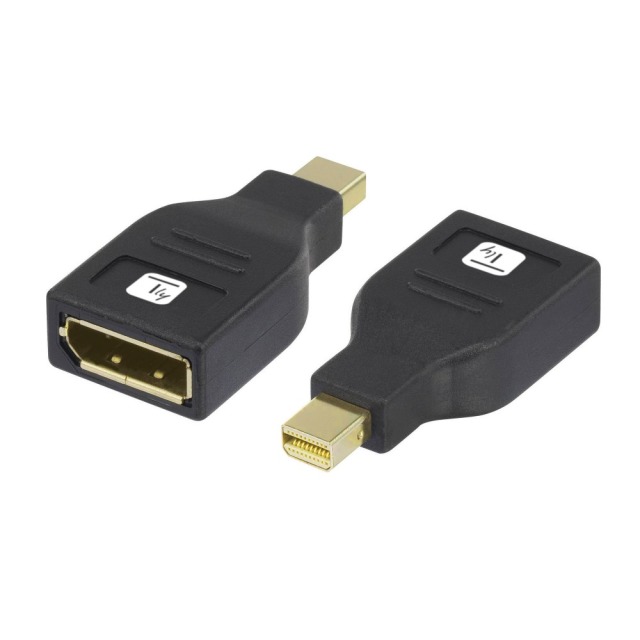 Adapter DisplayPort F to Mini DisplayPort M, 4K, Black