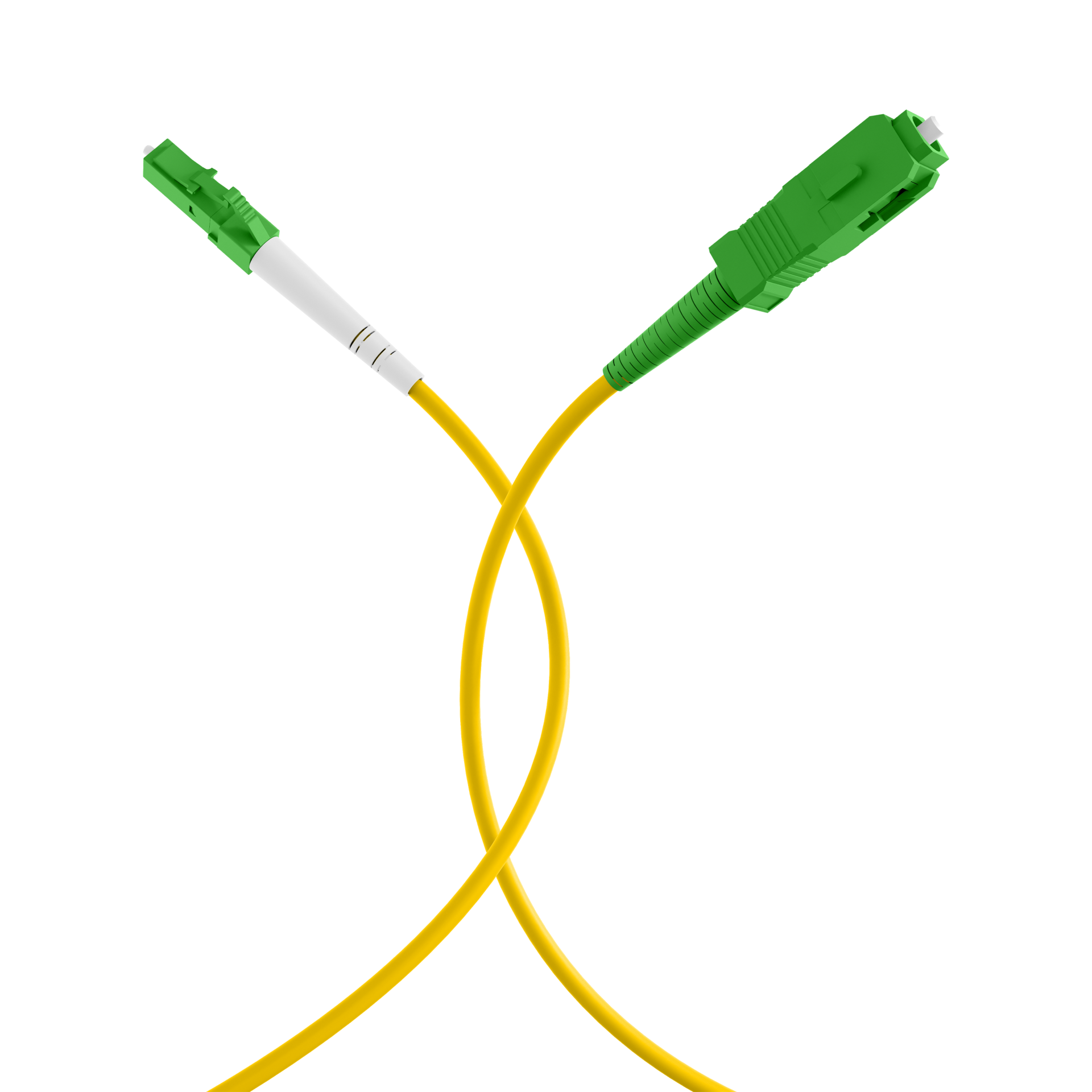 Simplex Patchkabel LC/APC-SC/APC OS2 G657A2 1m LSZH 3mm gelb
