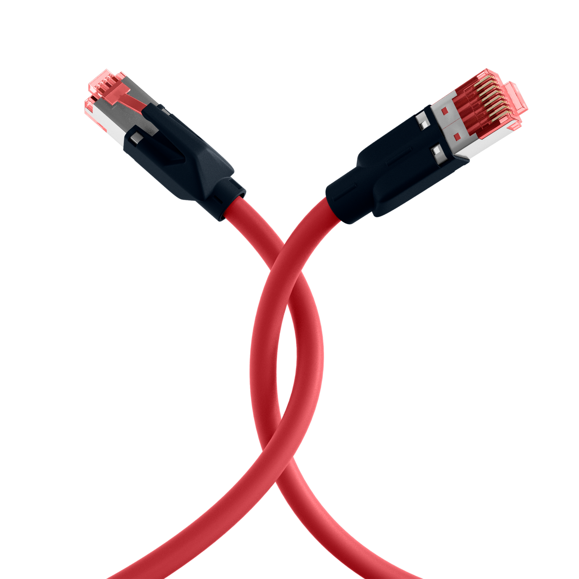 RJ45 Patch Cord Cat.6A S/FTP PUR Draka UC900 TM21 red 3m