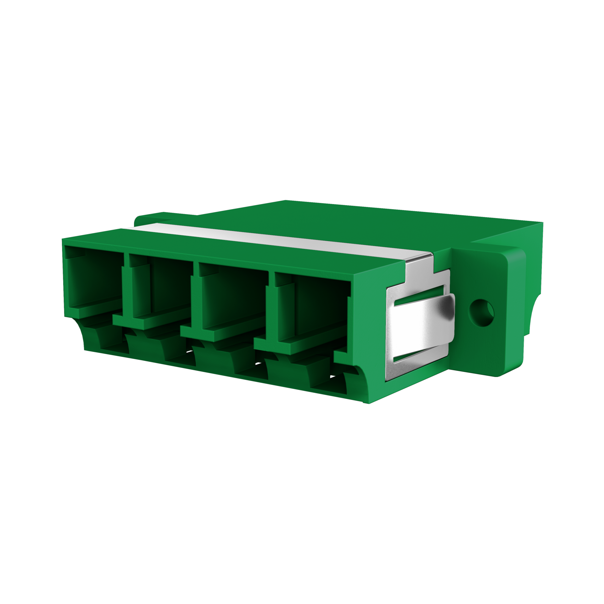 Kupplung LC/APC Quad OS2 grün 