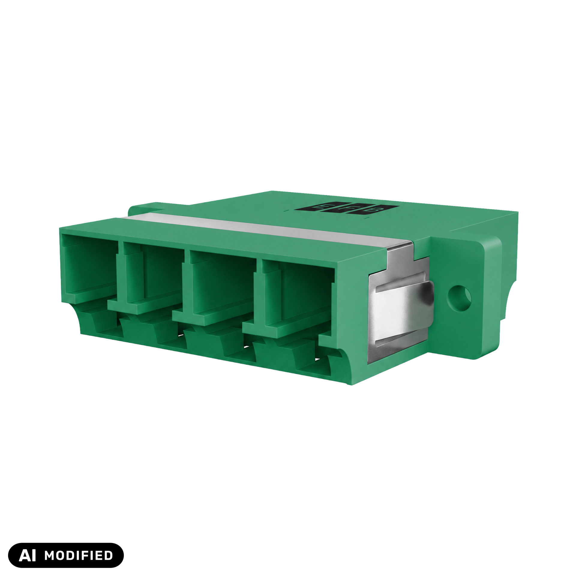 Adapter  LC/APC Quad OS2 green