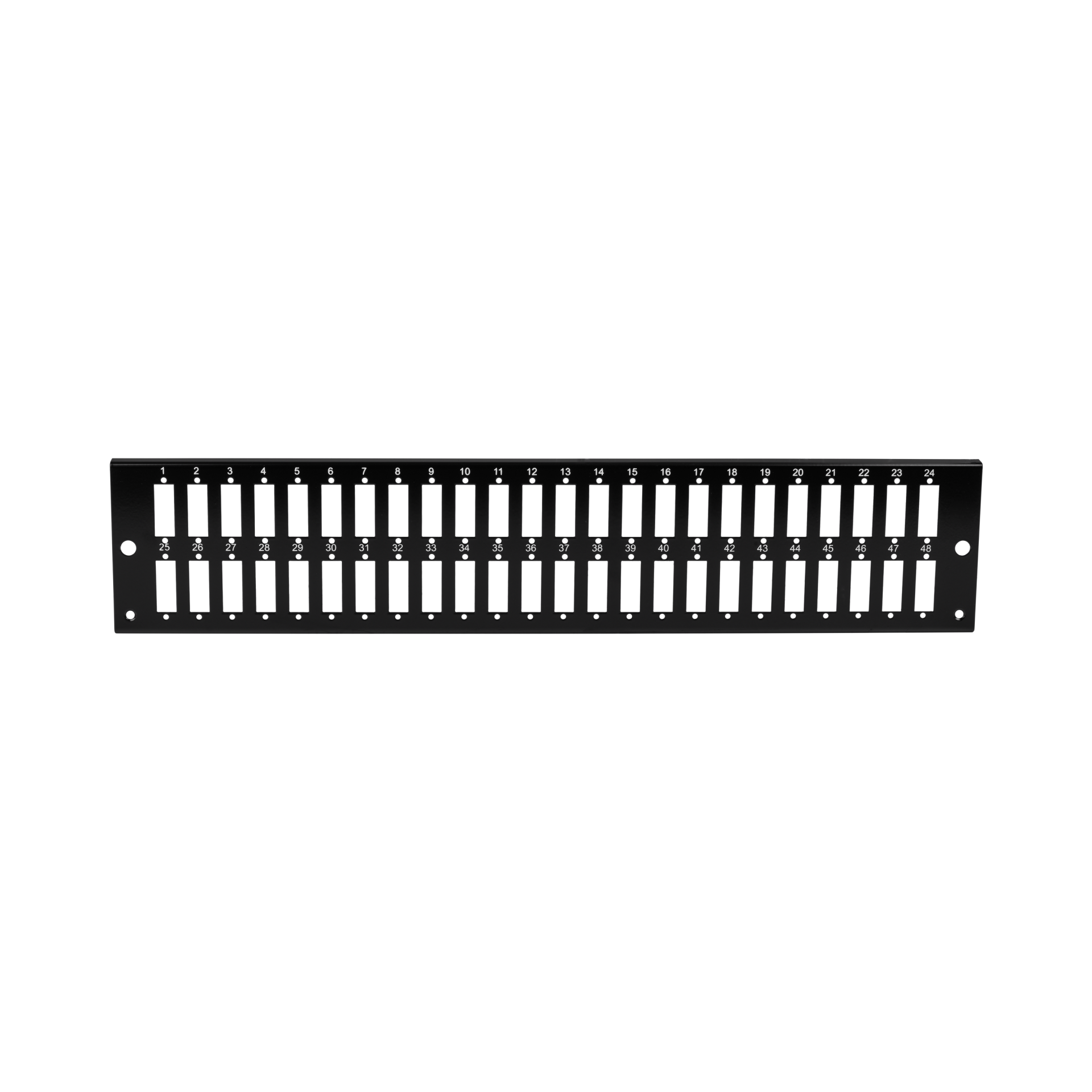 Front panel 48 x SC Duplex/LC Quad, black