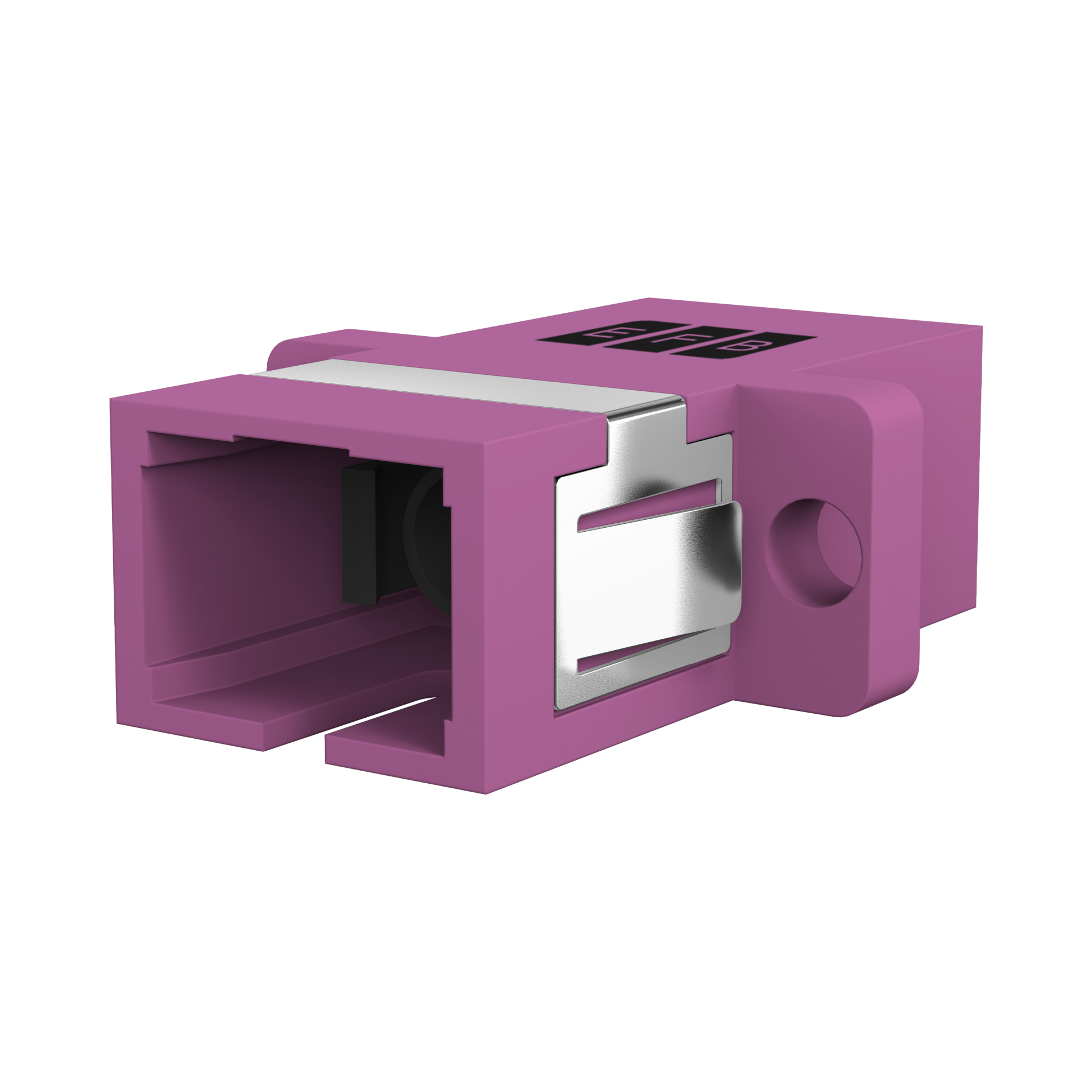 Adapter  SC Simplex OM4 erica violet