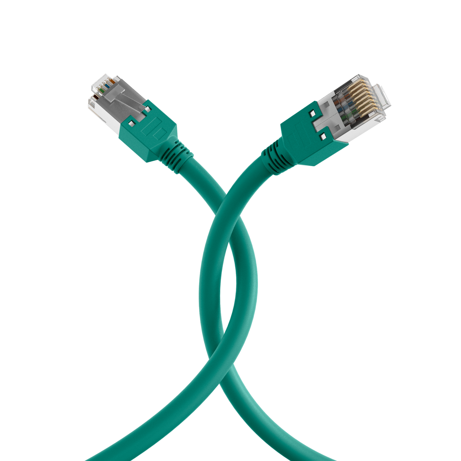 RJ45 Patchkabel Cat.5e SF/UTP LSZH  Draka UC300 TM11 grün 1m