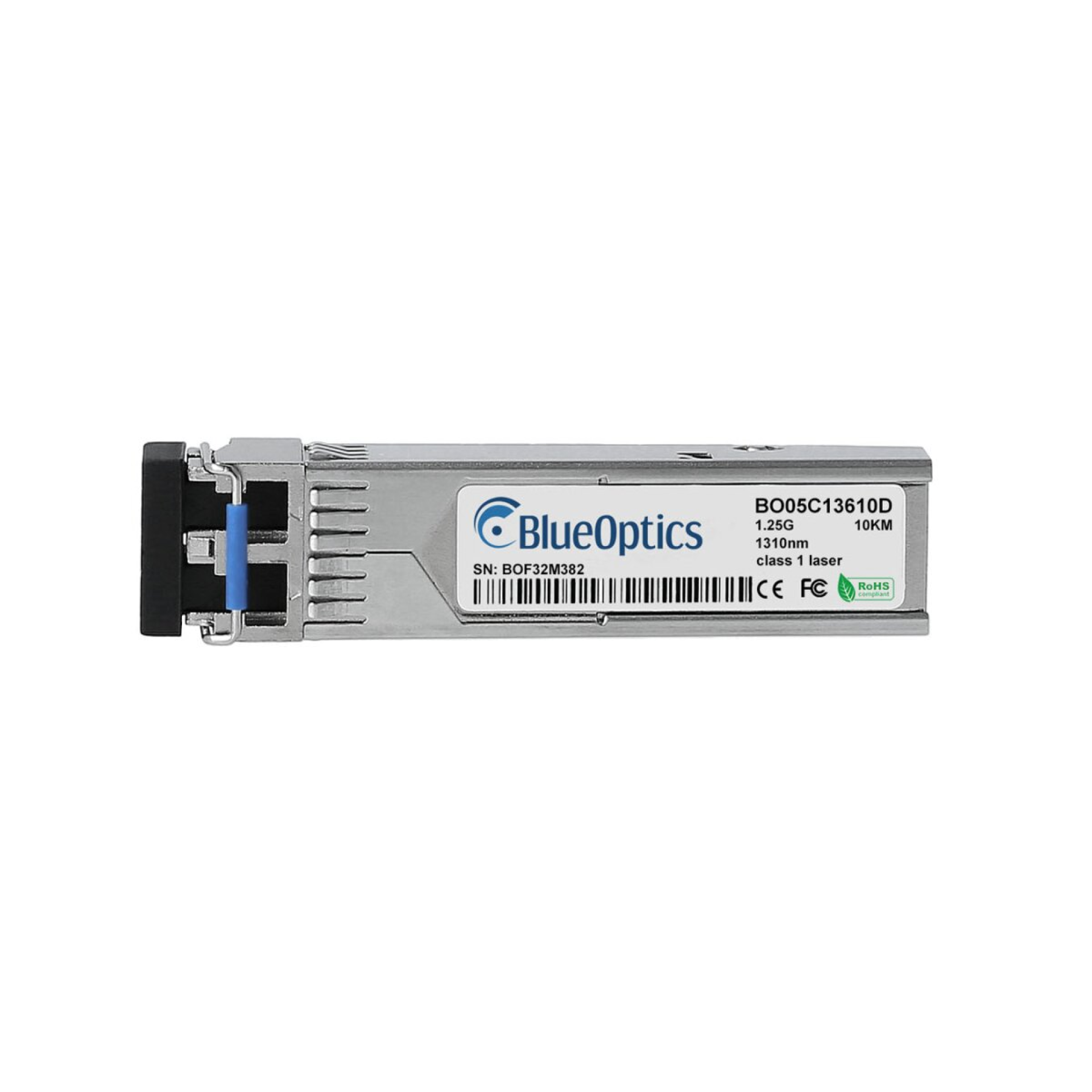 SFP Transceiver LC-Duplex 1000BASE-LX SM Fiber,1310nm 10KM -40°C/+85°C DDM