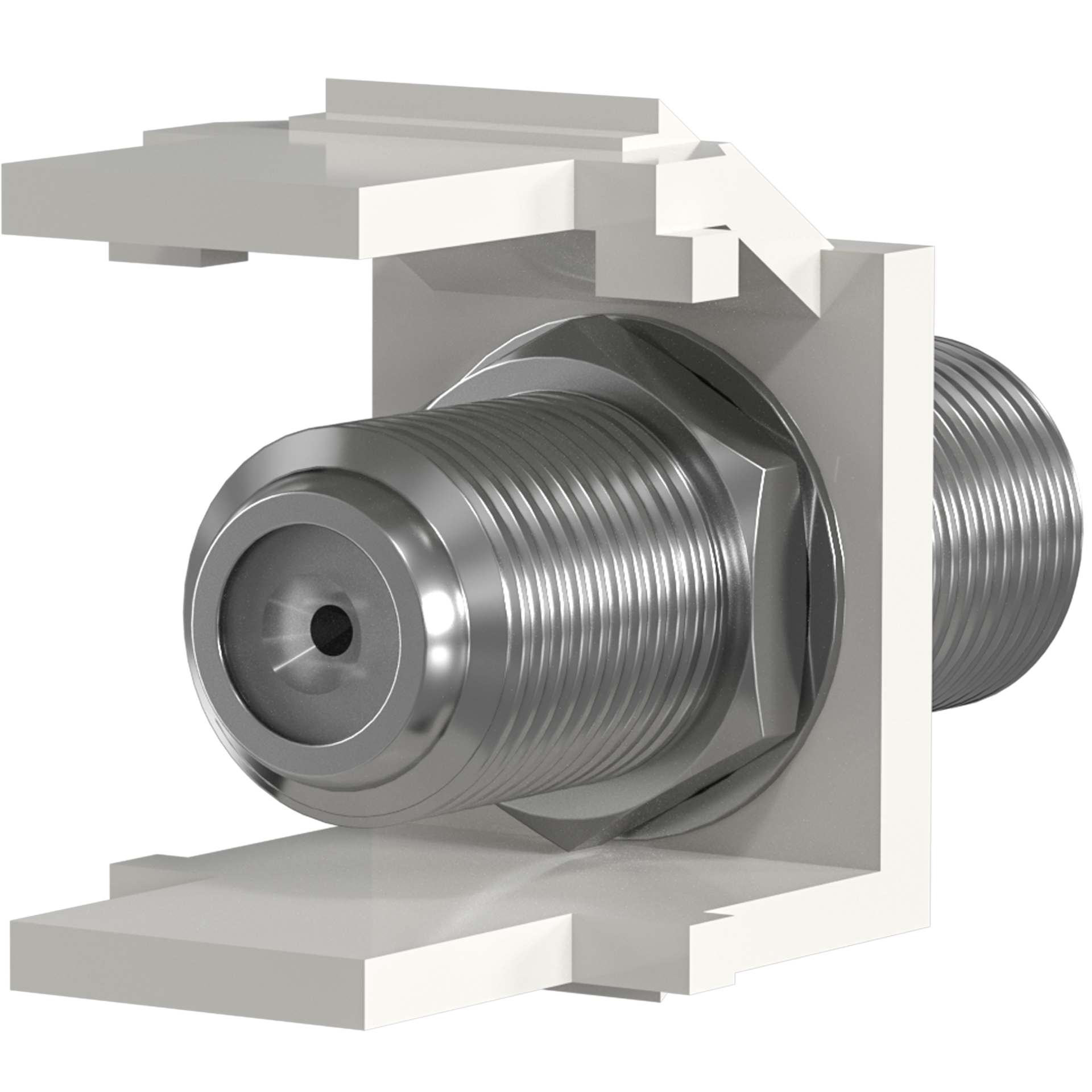 Keystone Einbauadapter F-Verbinder, weiß