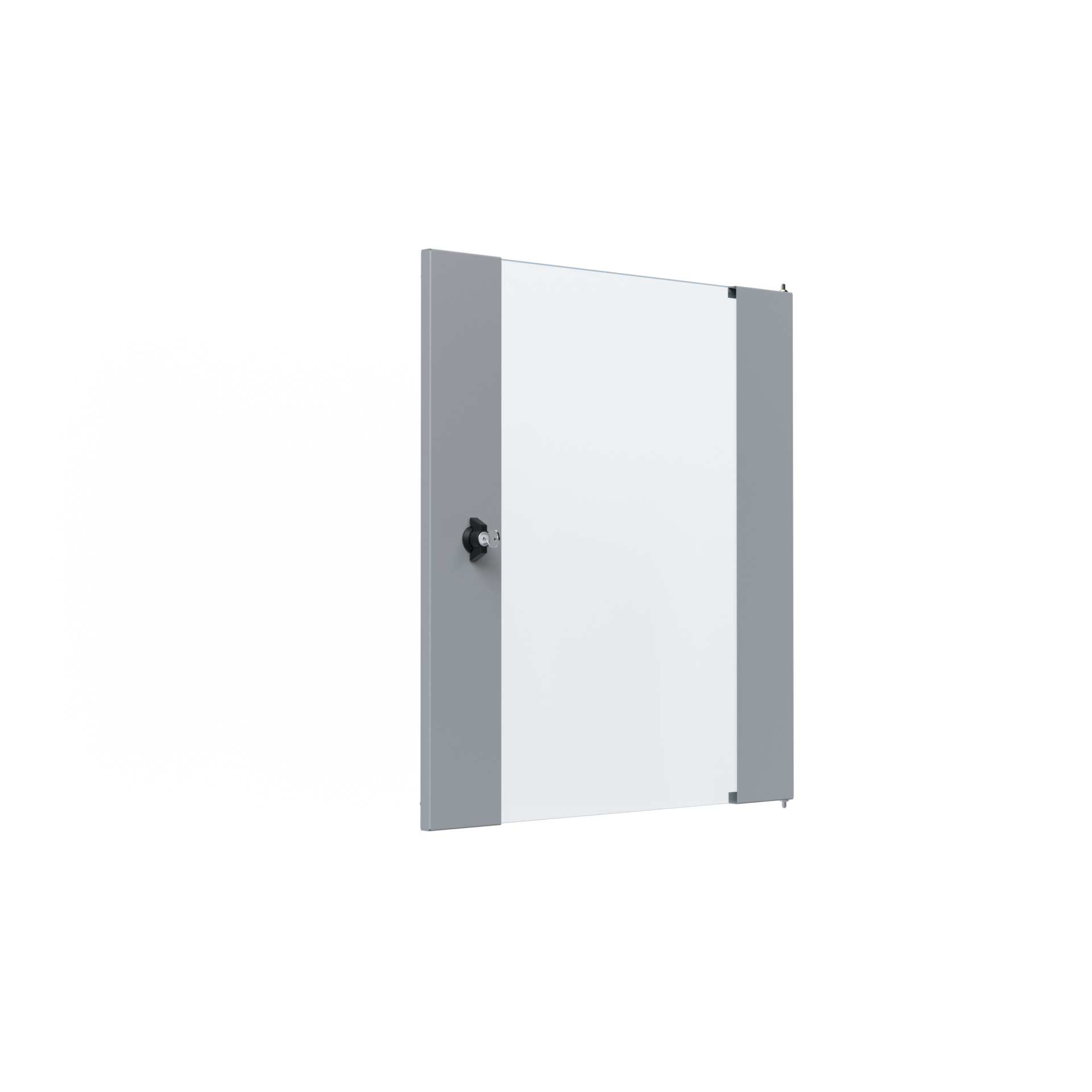 Glastür für X-Rack Wandgehäuse 15HE grau RAL7035 3/3