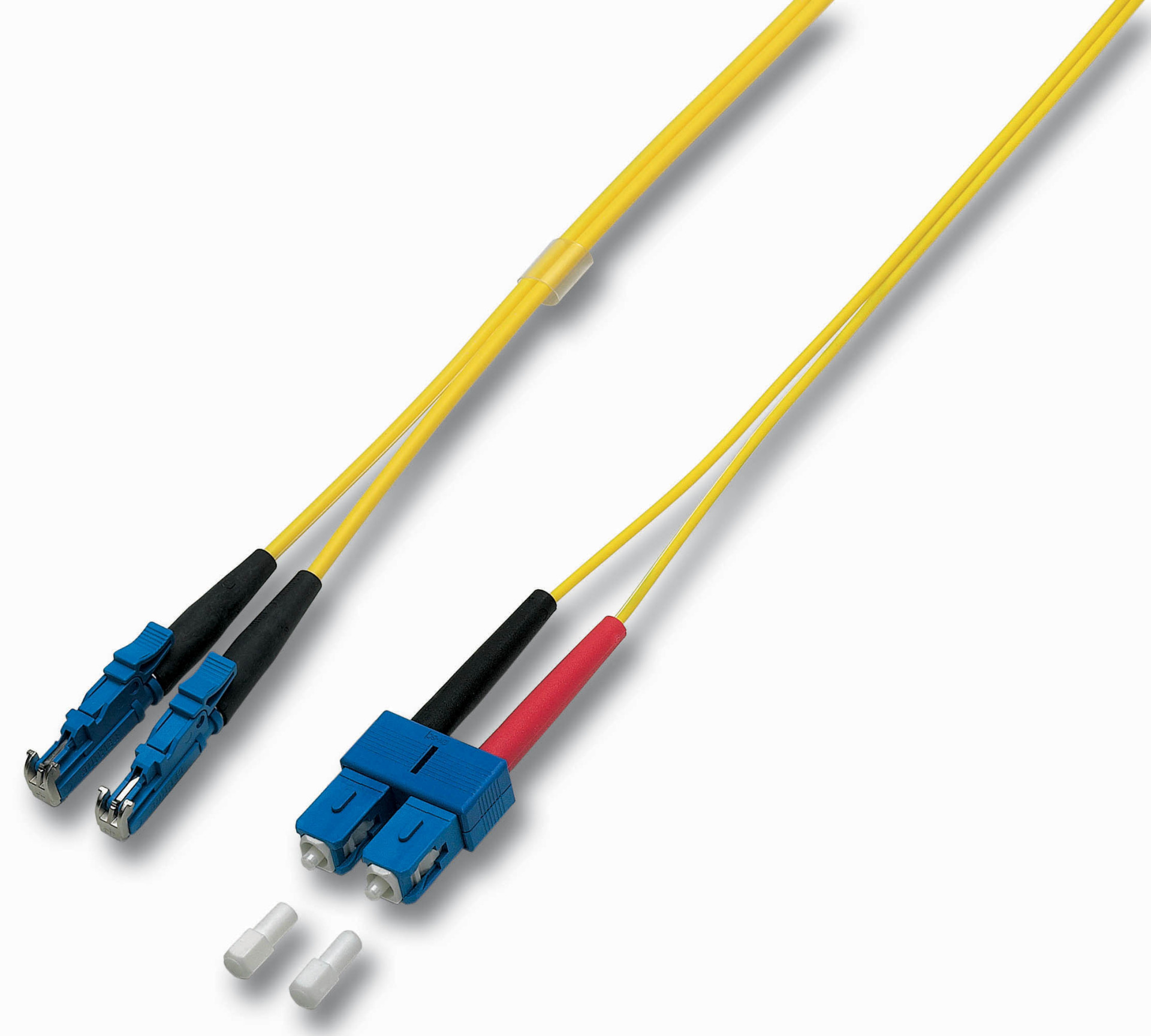Duplex Patchkabel E2000®-SC OS2 7,5m LSZH 3mm gelb