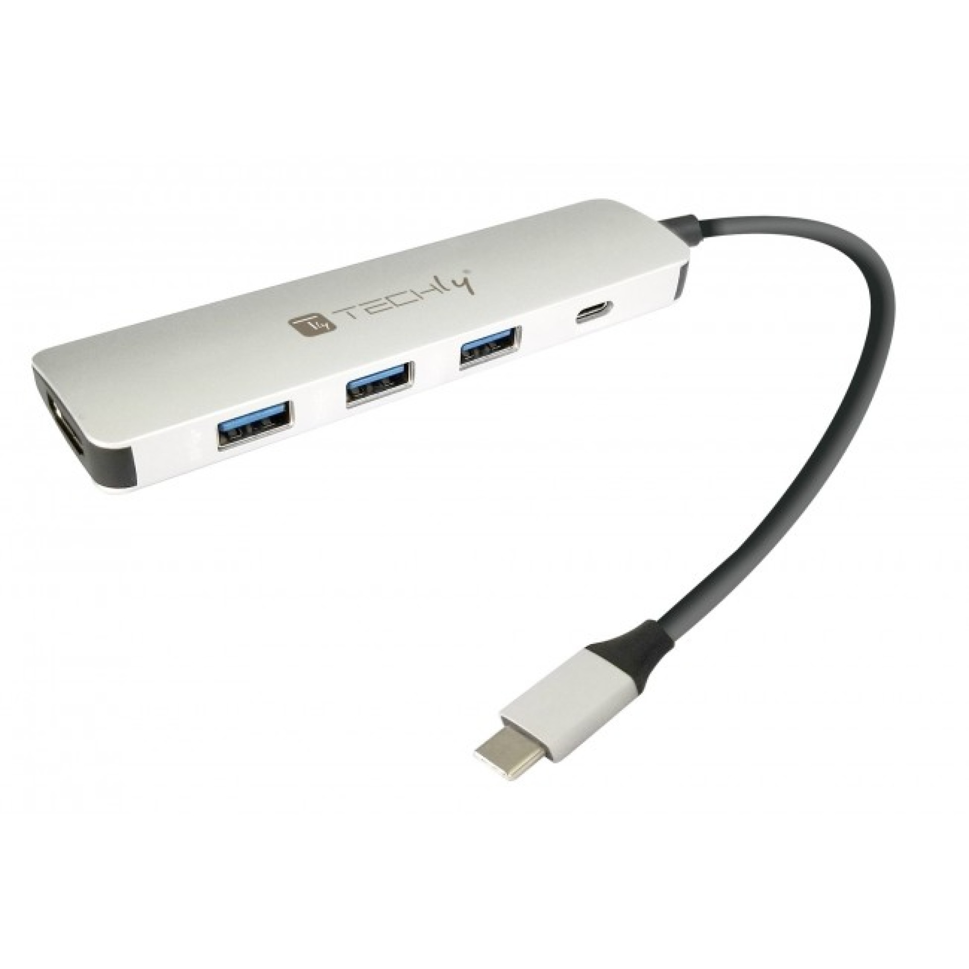 USB3.1 Super Speed Hub 4-Ports mit USB Typ-C PD Kabel, 60W
