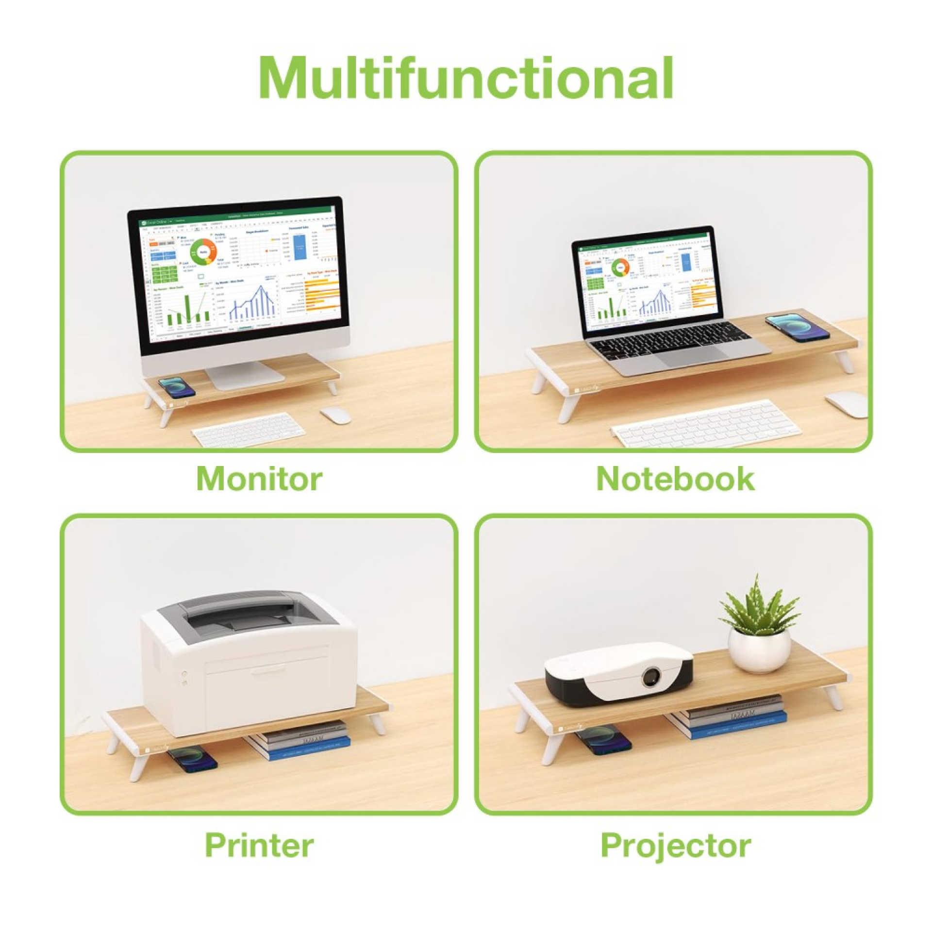 Techly ergonomischer Monitorständer