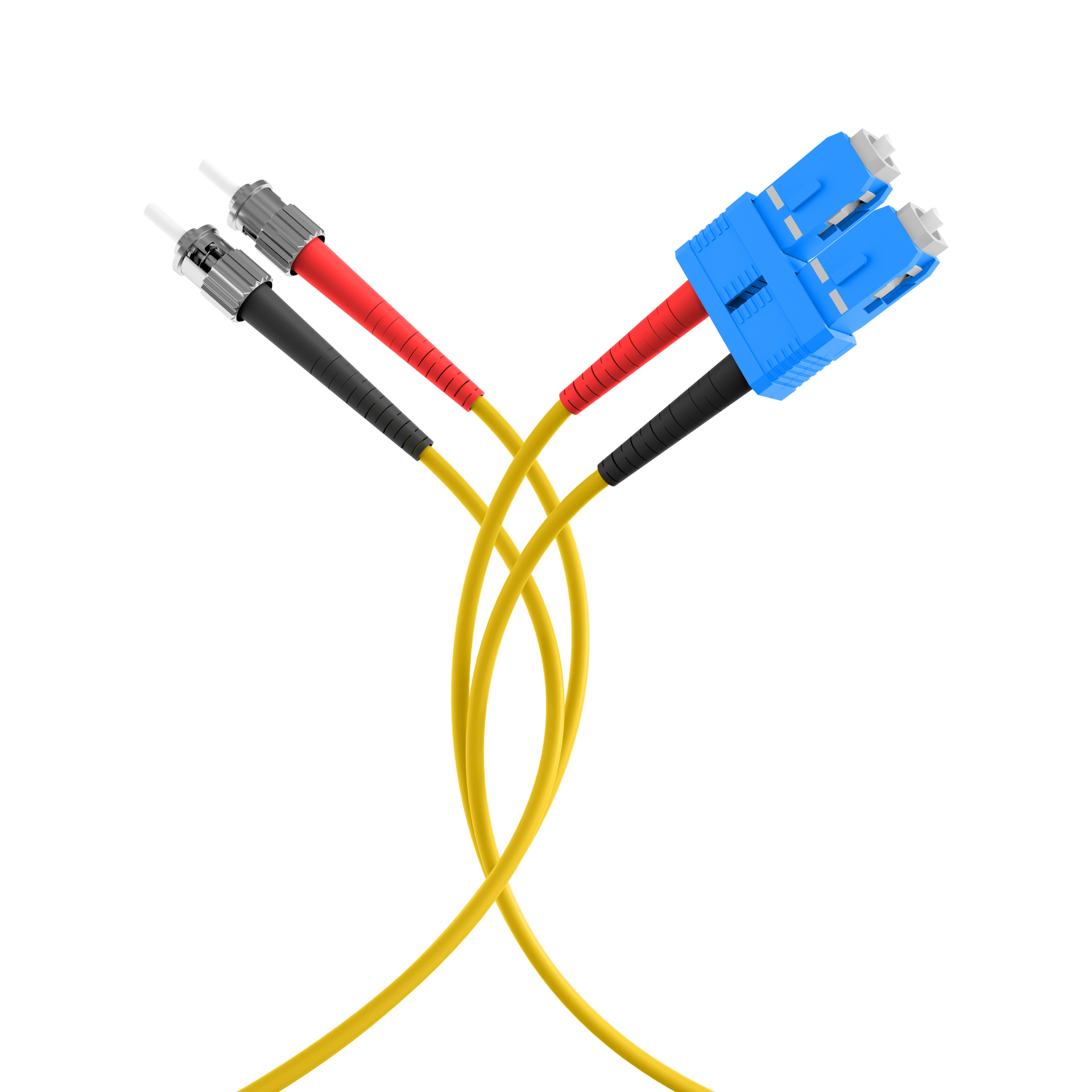 Duplex Patchkabel SC-ST OS2 G652D 0,5m LSZH 3mm gelb
