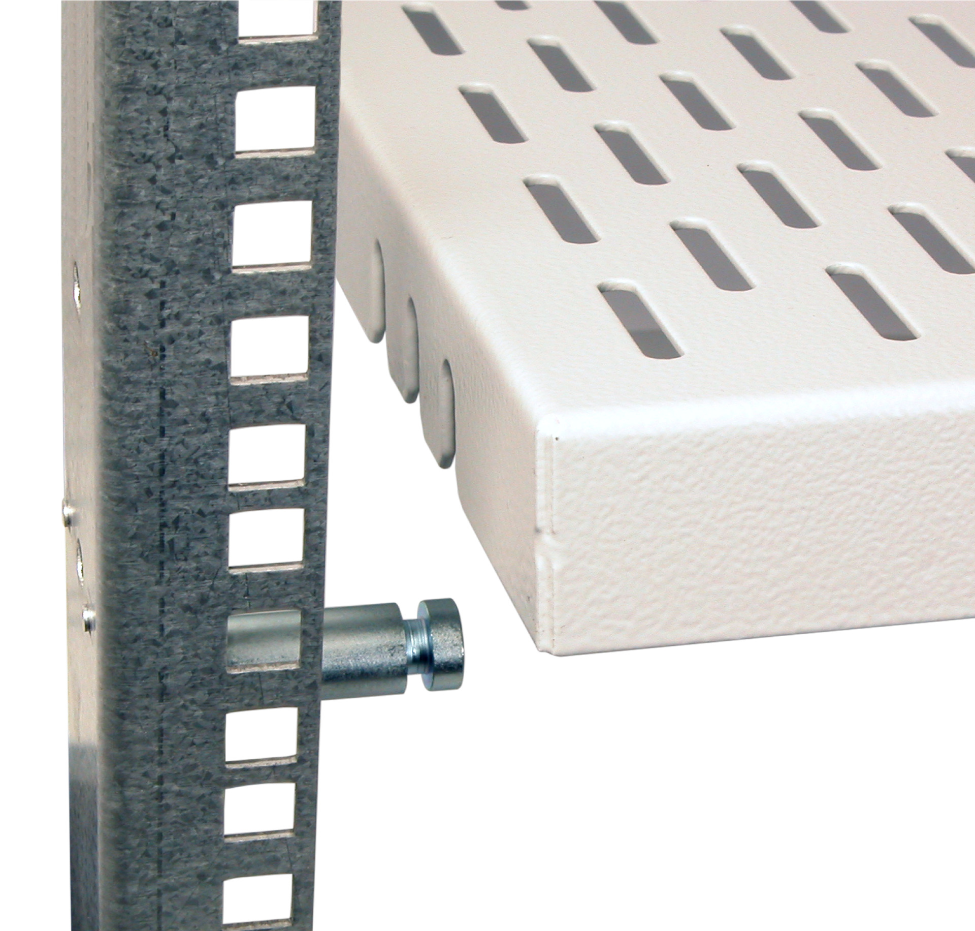 19" Heavy-Duty Shelf, Bolt Mounting, D=870 mm, Cab. Depth 1000, RAL9005