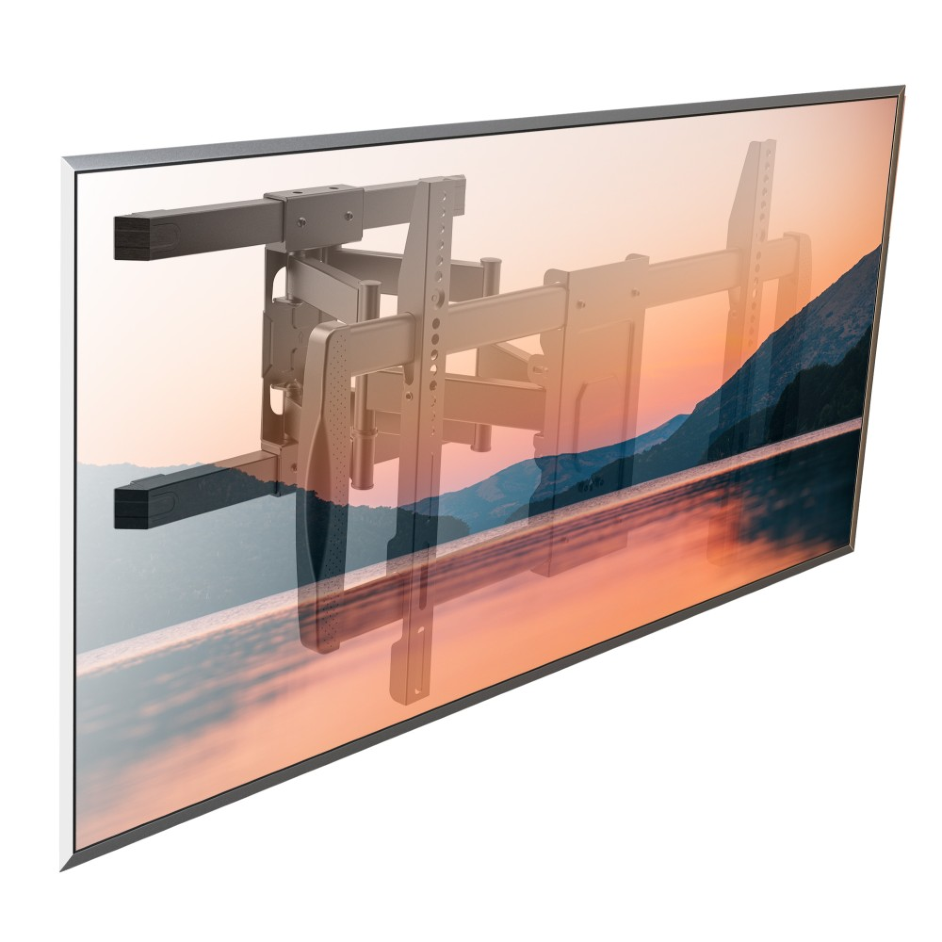 Techly Wandhalterung 42-75" Doppelarm Full-Motion LCD TV
