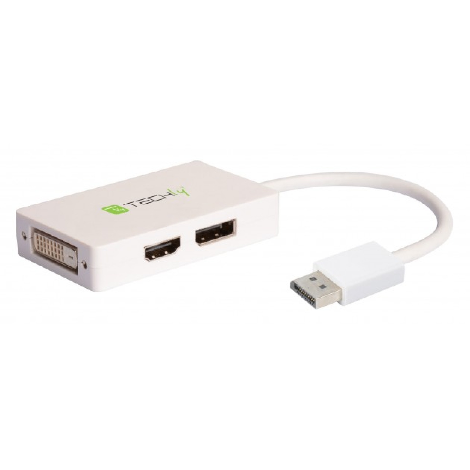 3-in-1 Adapter from DisplayPort to DVI, HDMI and DP