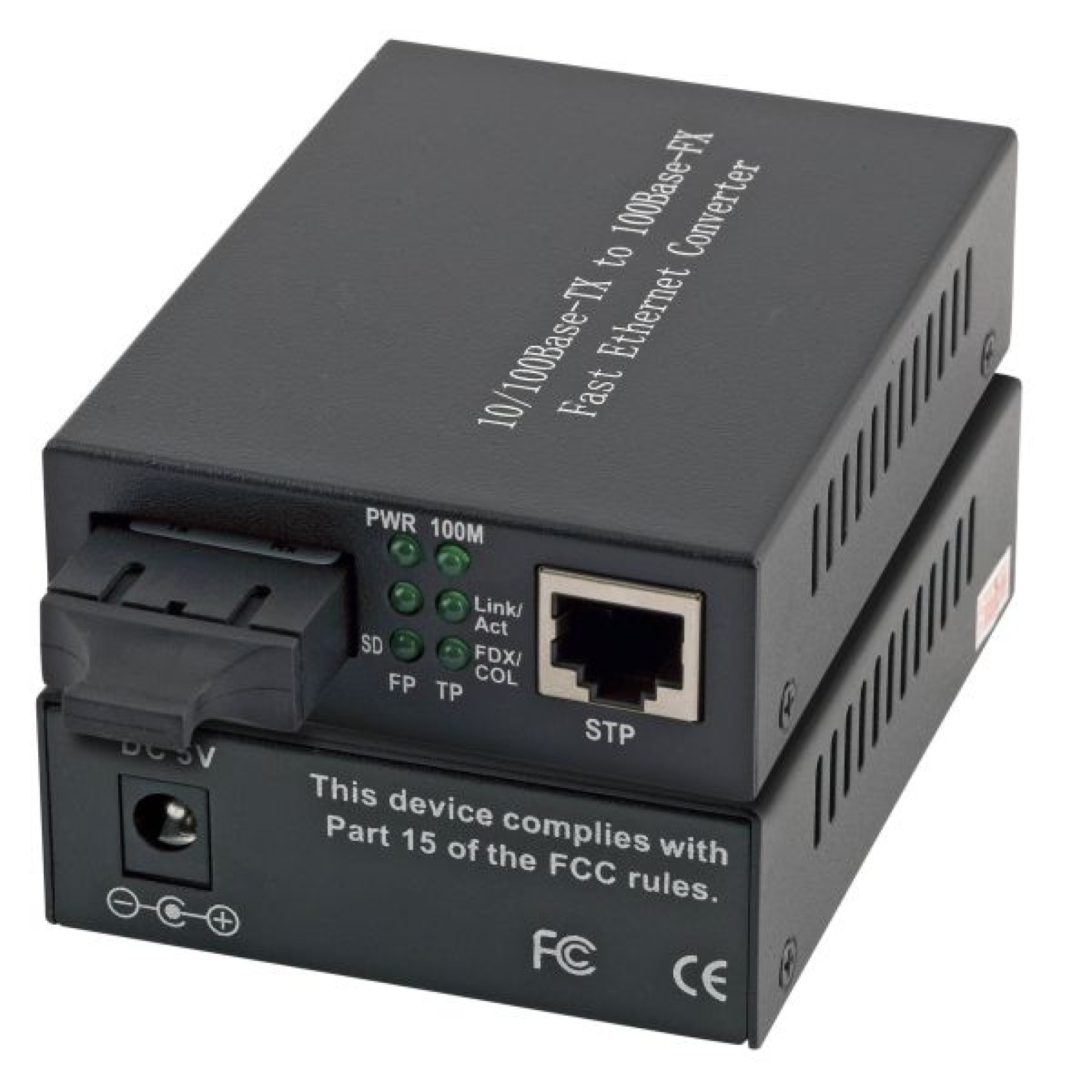 Media Konverter RJ45-STP/SC 1310nm/10km, Fast Ethernet, SM
