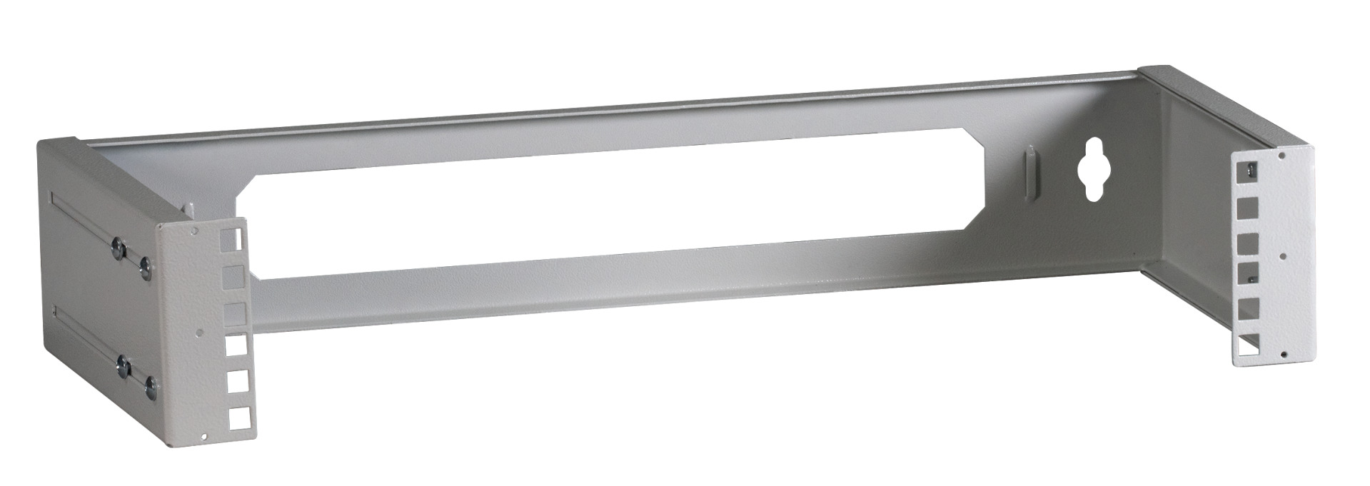 19" 2HE Wandgestell, tiefenv., RAL9005