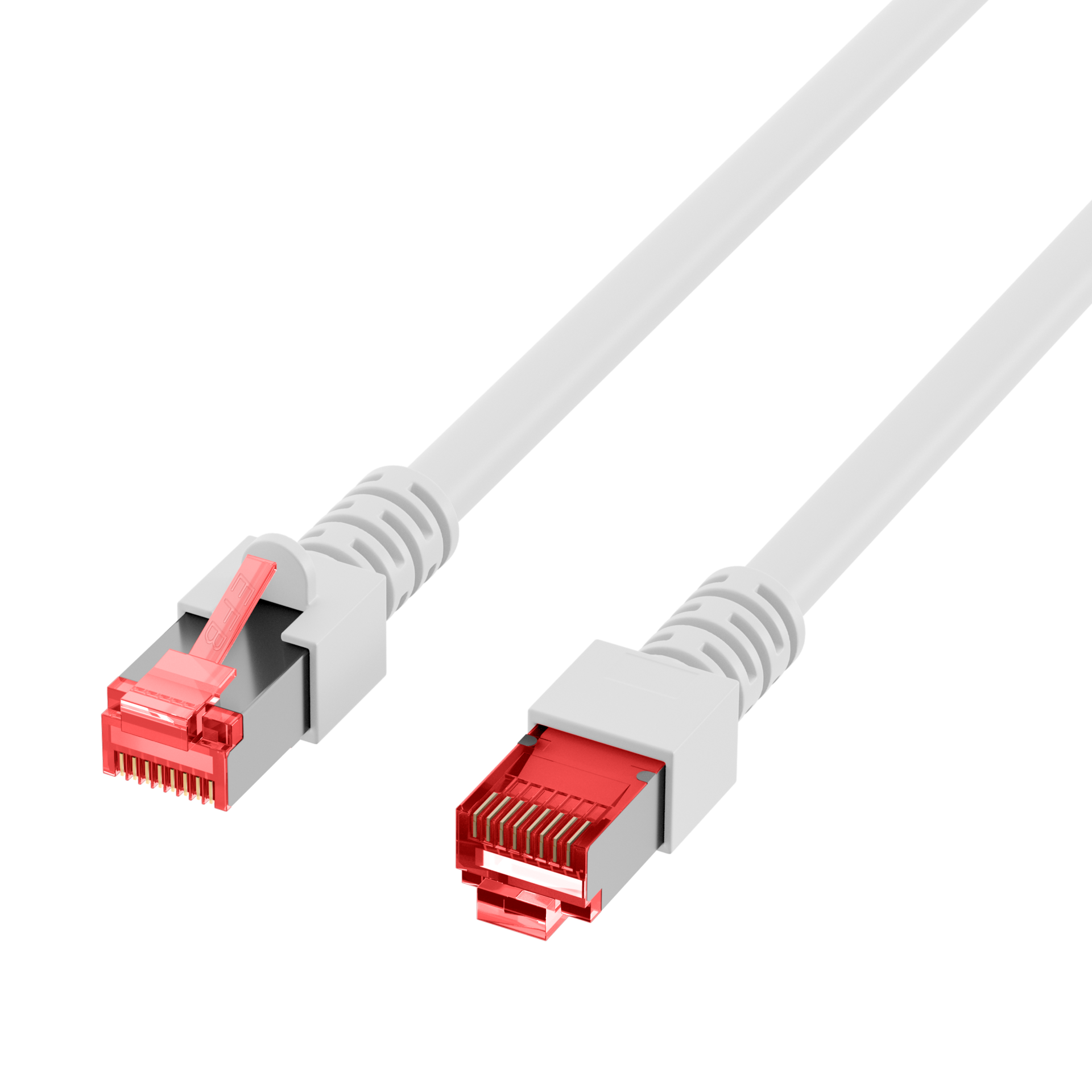 RJ45 Patchkabel Cat.6 S/FTP LSZH  weiß 0,15m