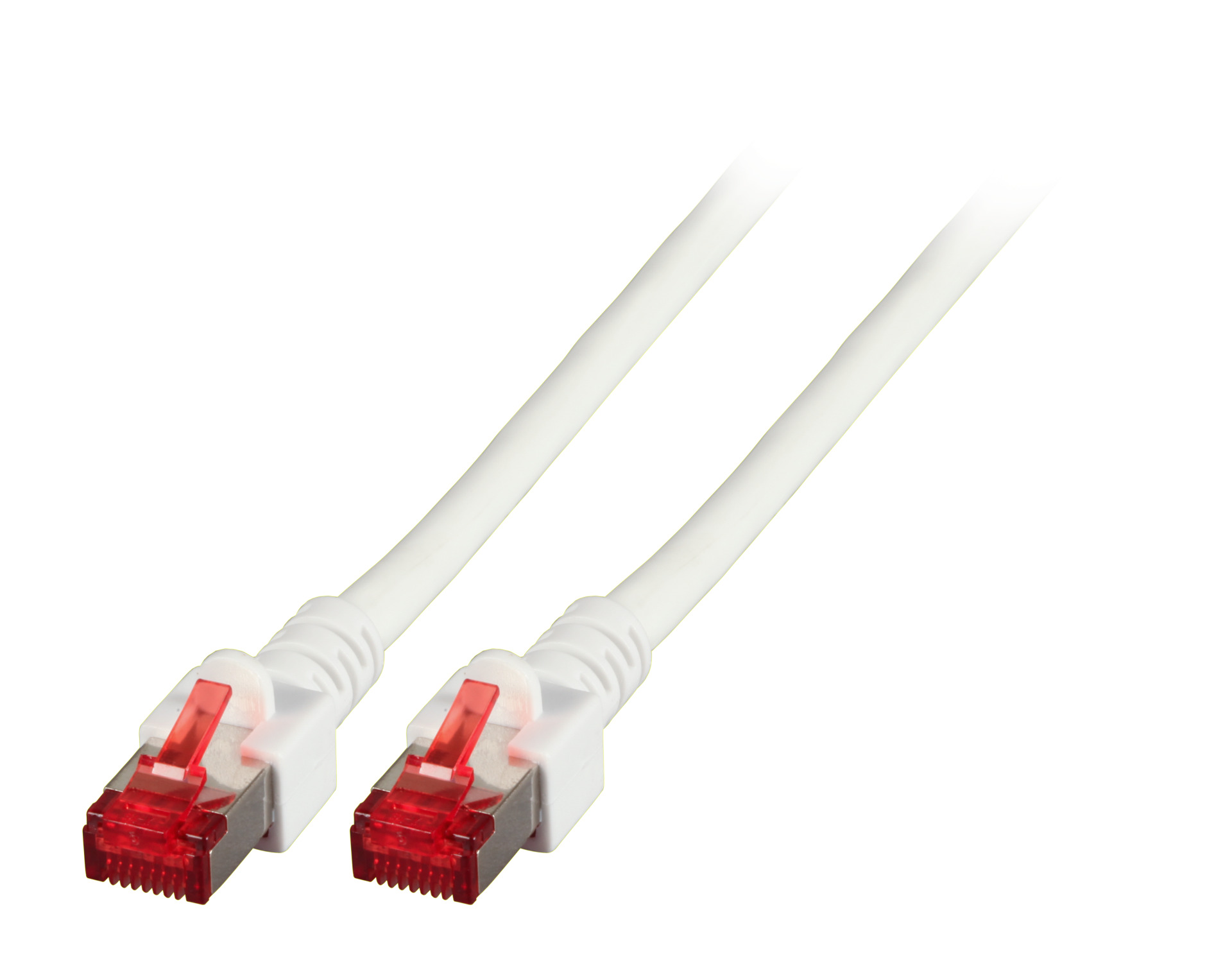 RJ45 Patchkabel S/FTP, Cat.6, LSZH, 0,15m, weiß