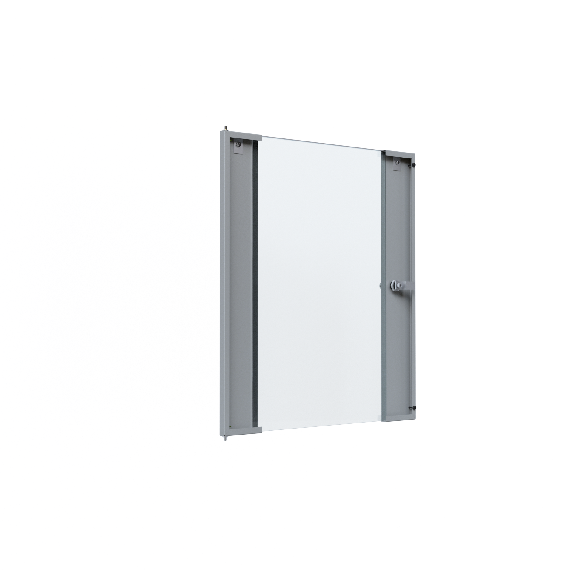 Glastür für X-Rack Wandgehäuse 15HE grau RAL7035 3/3