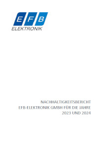 Cover des EFB-Elektronik Nachhaltigkeitsberichts
