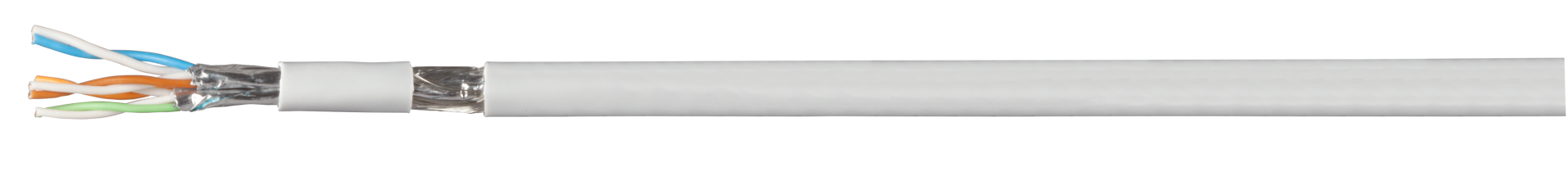Patchkabel Cat.7 PiMF UC900MHz FLEX, SS26 4P Dca, grau 100m