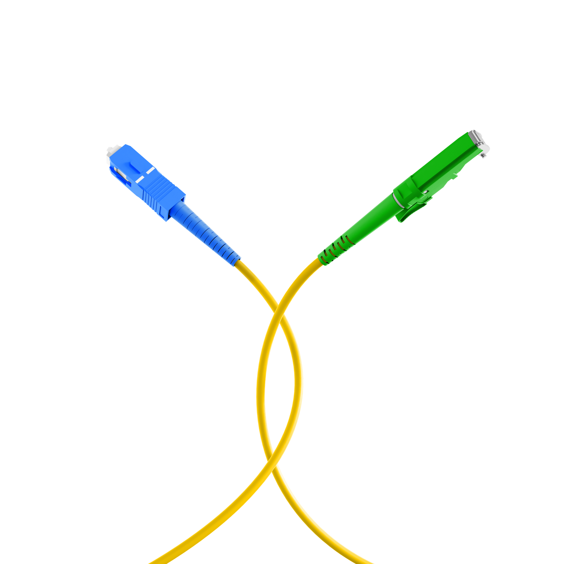 Simplex Patchkabel E2000™/APC-SC OS2 1m LSZH 3mm gelb G657A1 Grade C