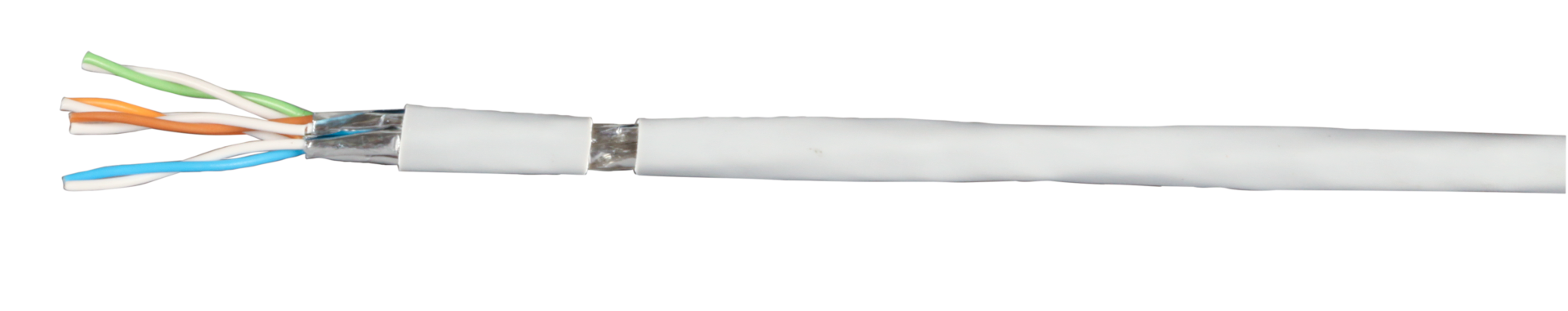 Patch cable Cat.7 PiMF UC900MHz,SS26 4P FRNC-B, white