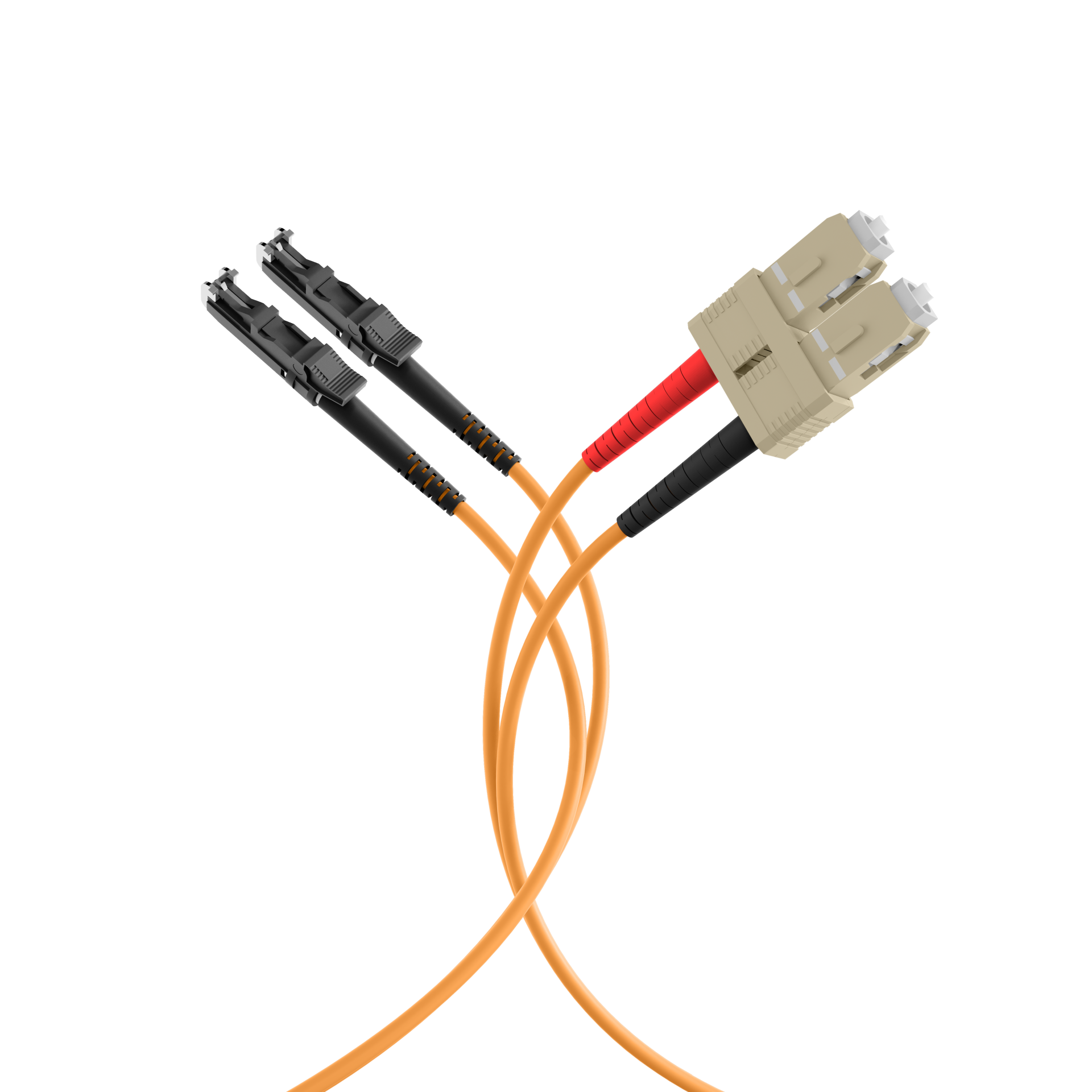 Duplex Patchcable E2000®-SC OM2 2m LSZH 3mm orange
