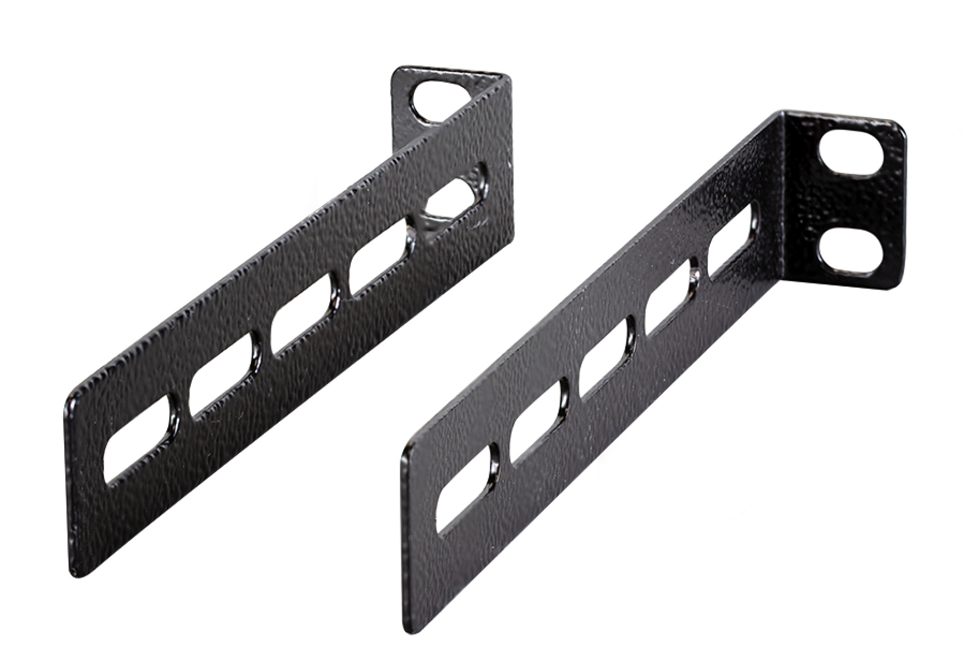 Brackets Set for Shelves 1/2/3U, 2 Pieces, RAL9005