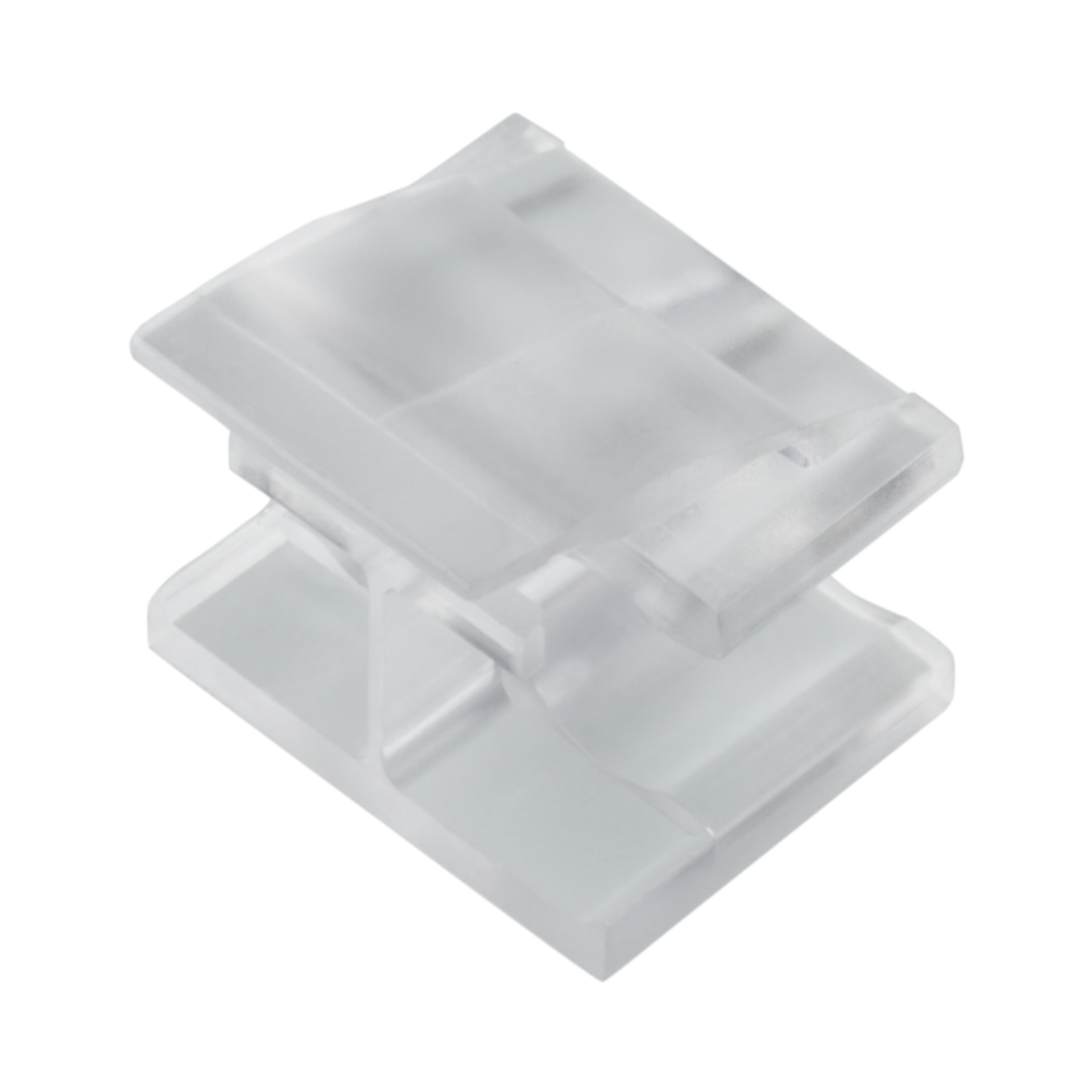 Universal Clip für LC Duplex transparent, wieder lösbar