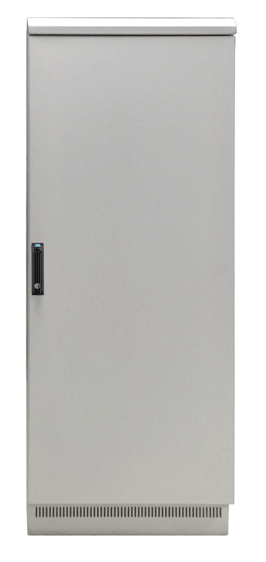 19" Netzwerkschrank 42HE 800x800, IP55,mit vormontiertem Sockel, RAL7035