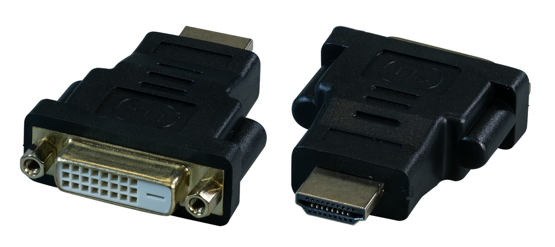 HDMI-DVI Adapter, HDMI-A auf DVI-D 24+1, St.-Bu., schwarz