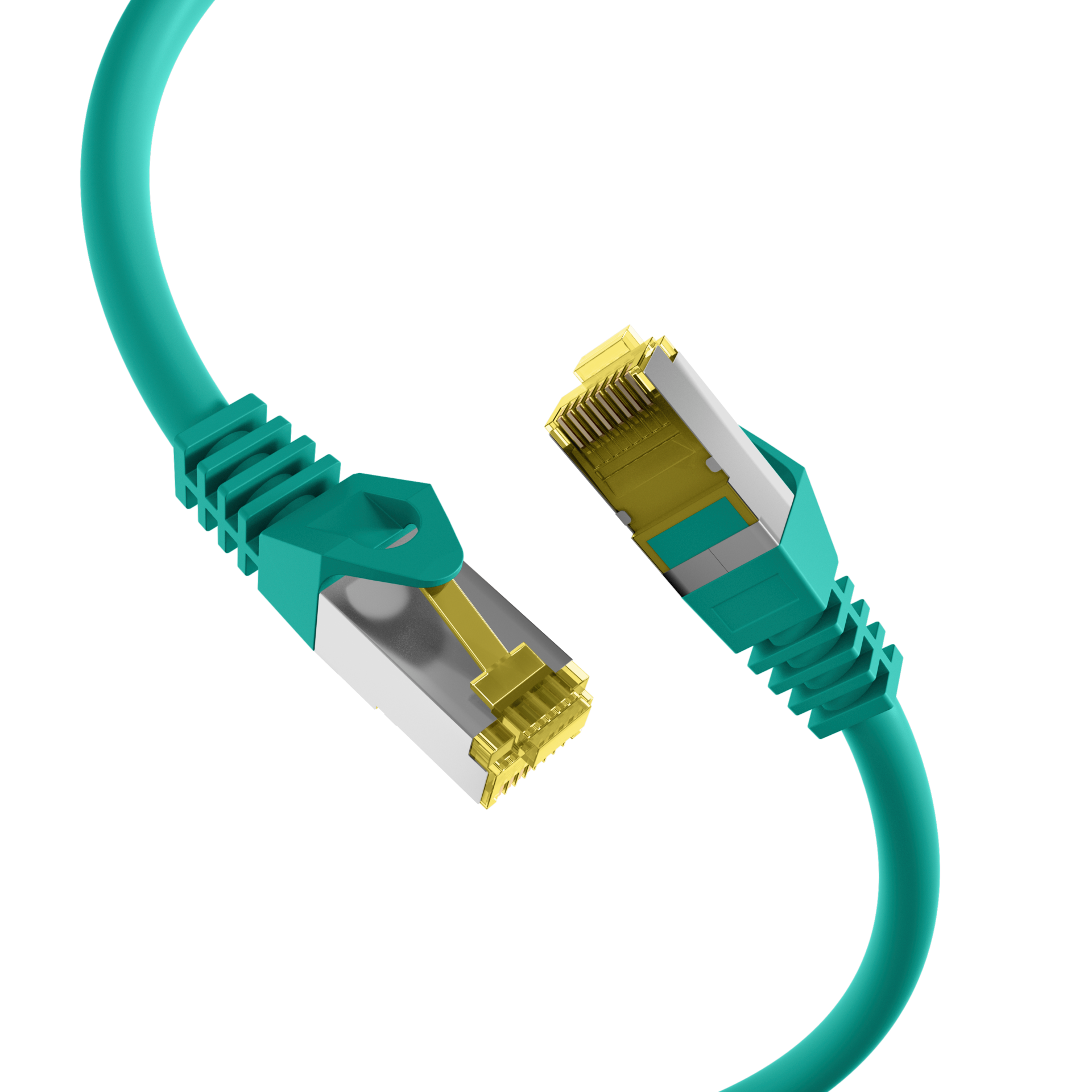 RJ45 Patch Cord Cat.6A S/FTP LSZH Cat.7 raw cable green 25m