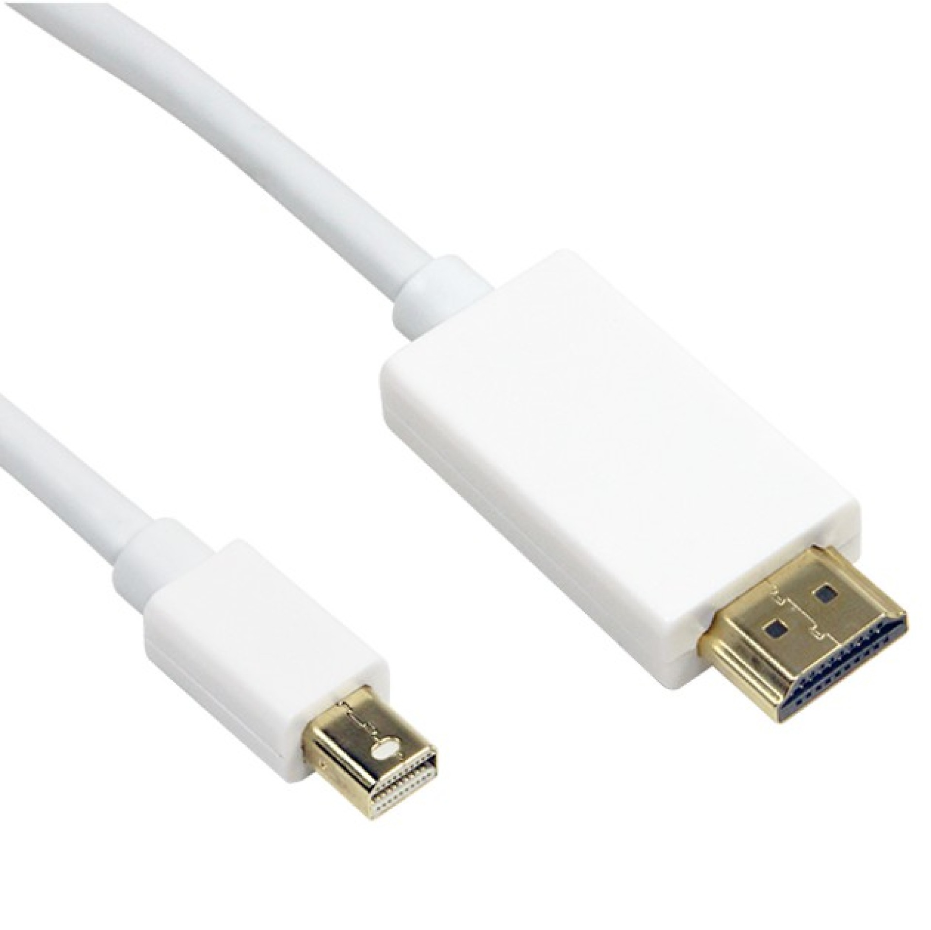 Mini-DisplayPort (Thunderbolt) Anschlusskabel auf HDMI, St.-St., weiß, 2m