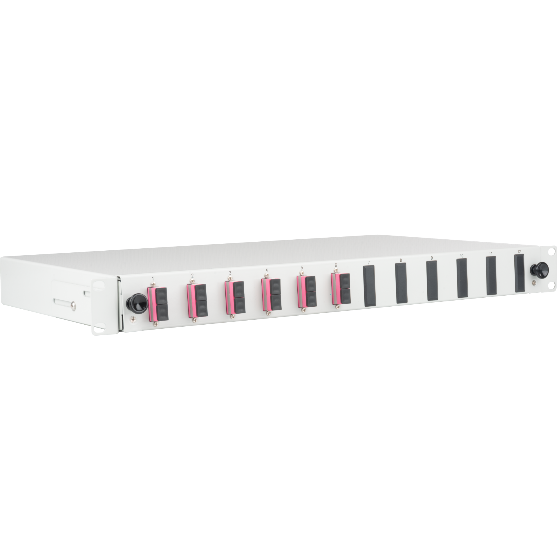 Spleißbox gr ausziehbar SC OM4 12xPigtail & 6xDuplex-Kupplung