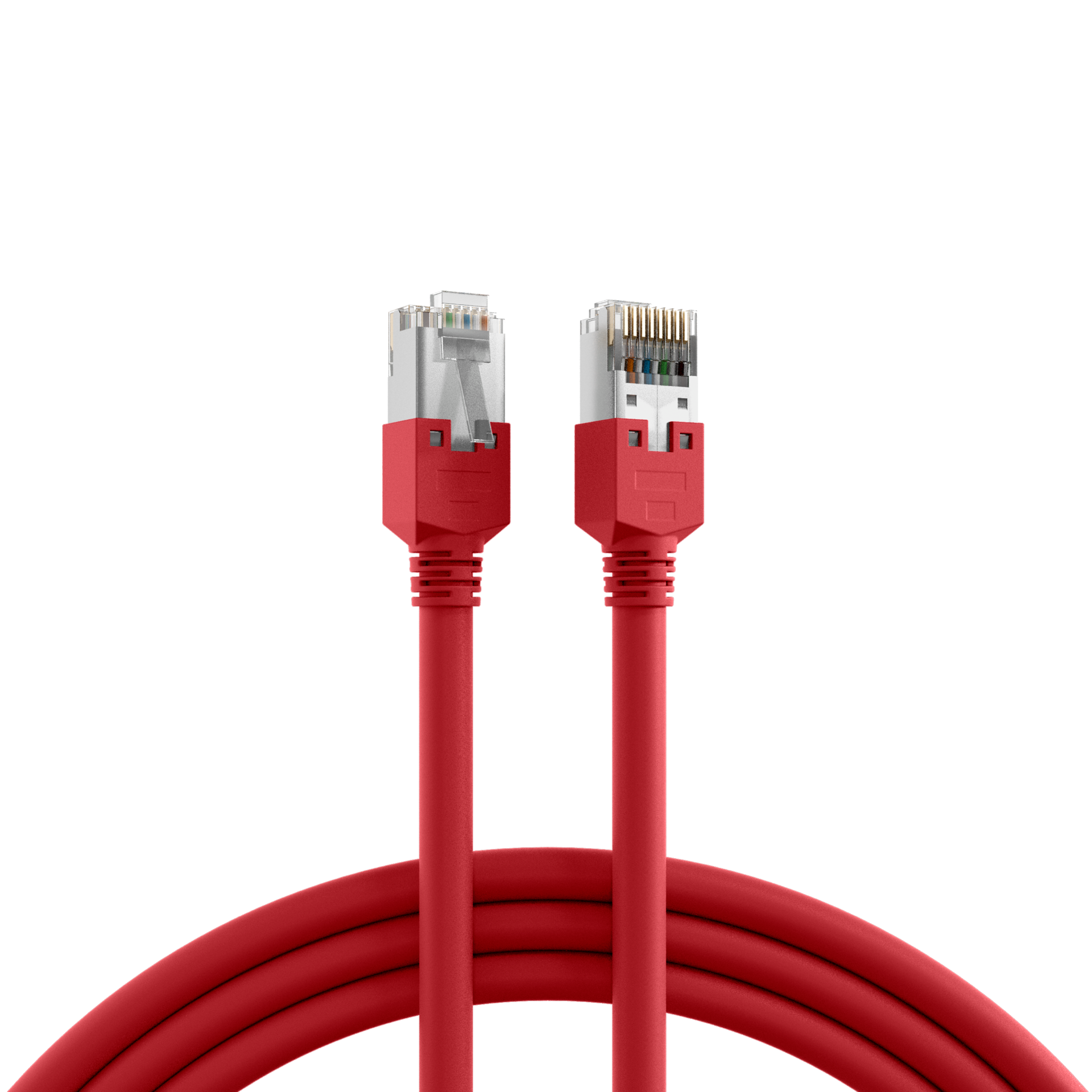RJ45 Patchkabel Cat.5e S/UTP PVC Dätwyler 5502 TM11 rot 0,15m