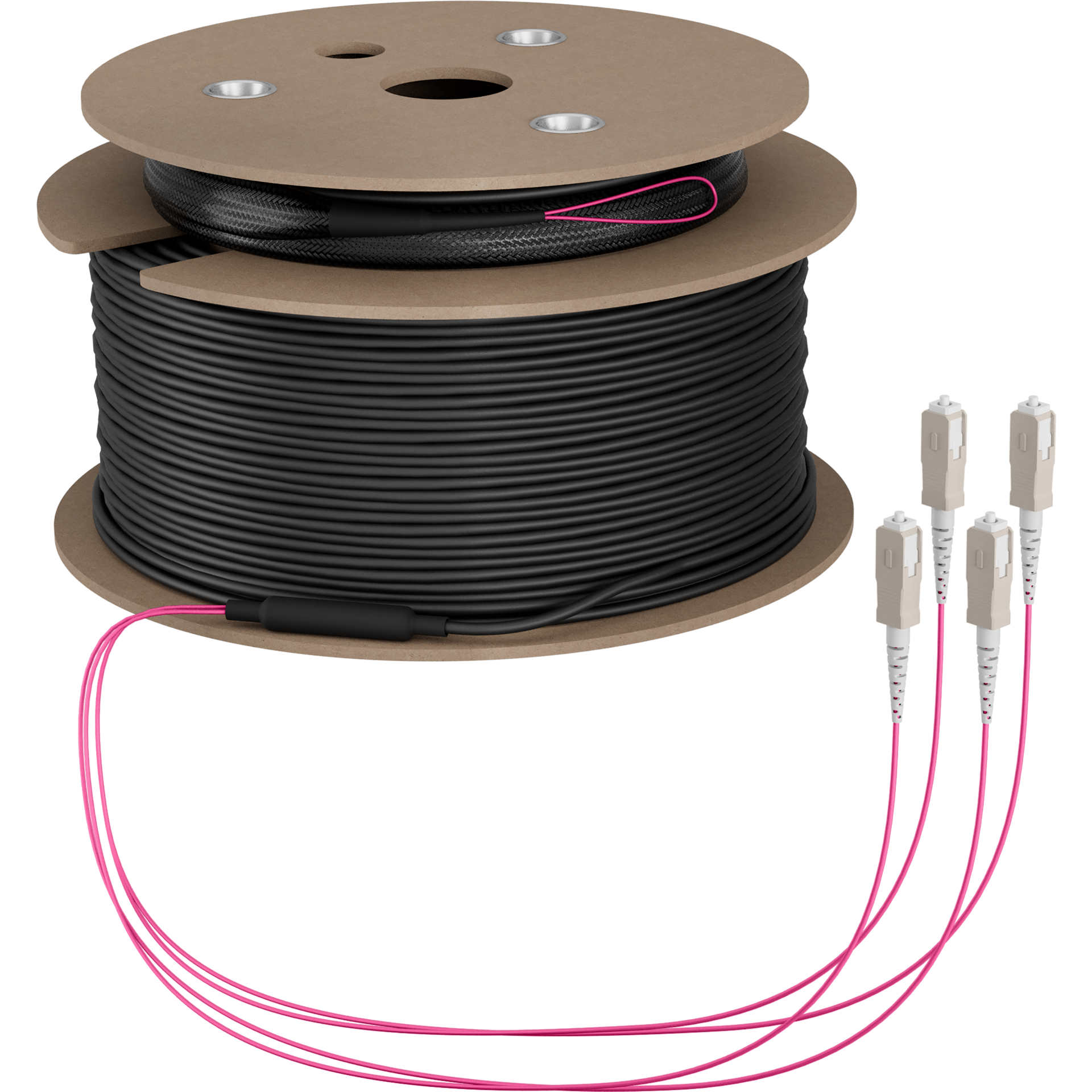 Trunkkabel U-DQ(ZN)BH OM4 4G (1x4) SC-SC,200m Dca LSZH