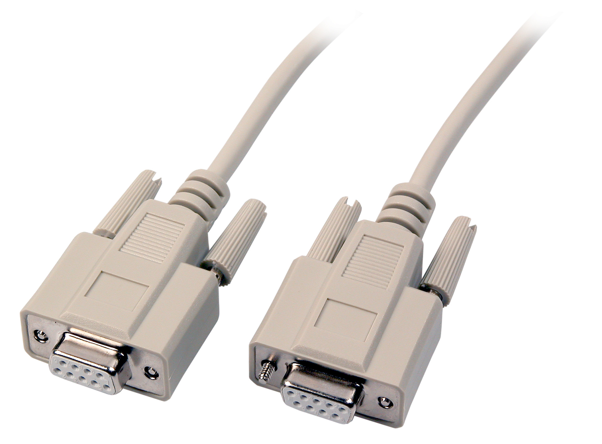 Datacable serial 1:1, 2x DSub 9, F-F, 5,0m, beige