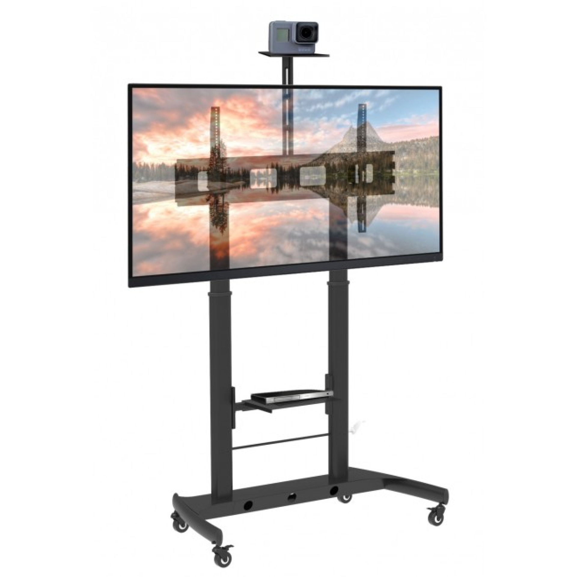 TV Trolley für LCD LED TV 52-110'' mit Kameraablage