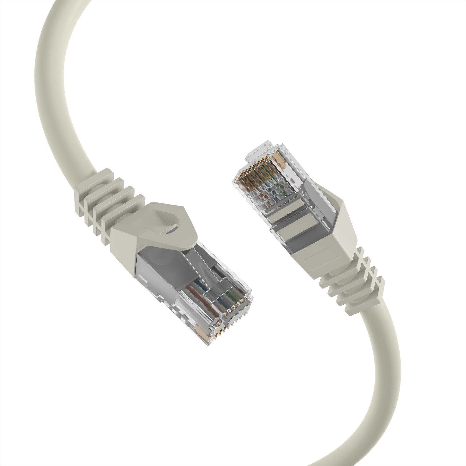 RJ45 Patchkabel Cat.5e U/UTP LSZH  CCA AWG24/7 grau 0,5m