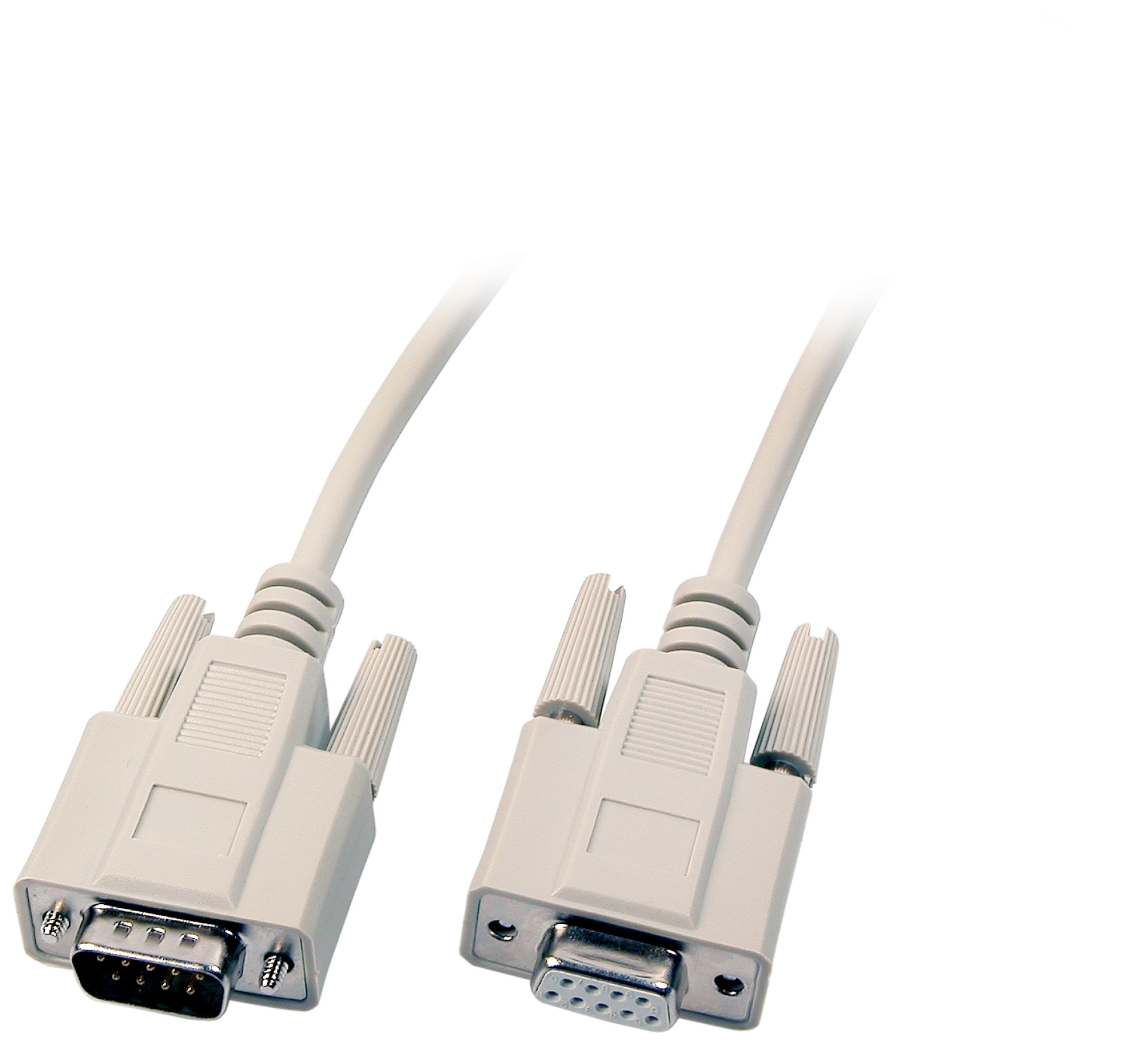 Datacable serial 1:1, 2x DSub 9, M-F, 5,0m, beige