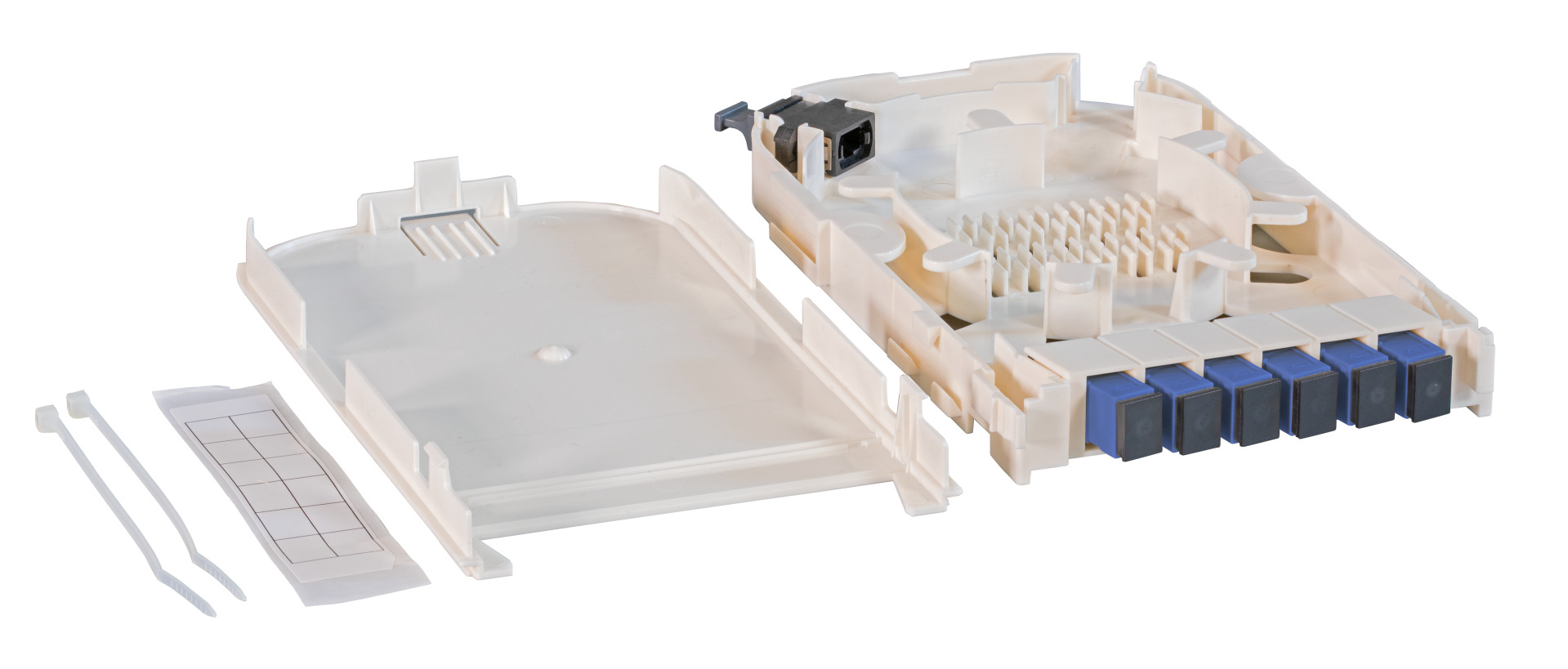 FTTH Moduleinschub für FTTH-BGT,6 Port SC mit OM4 Keramik Kupplungen