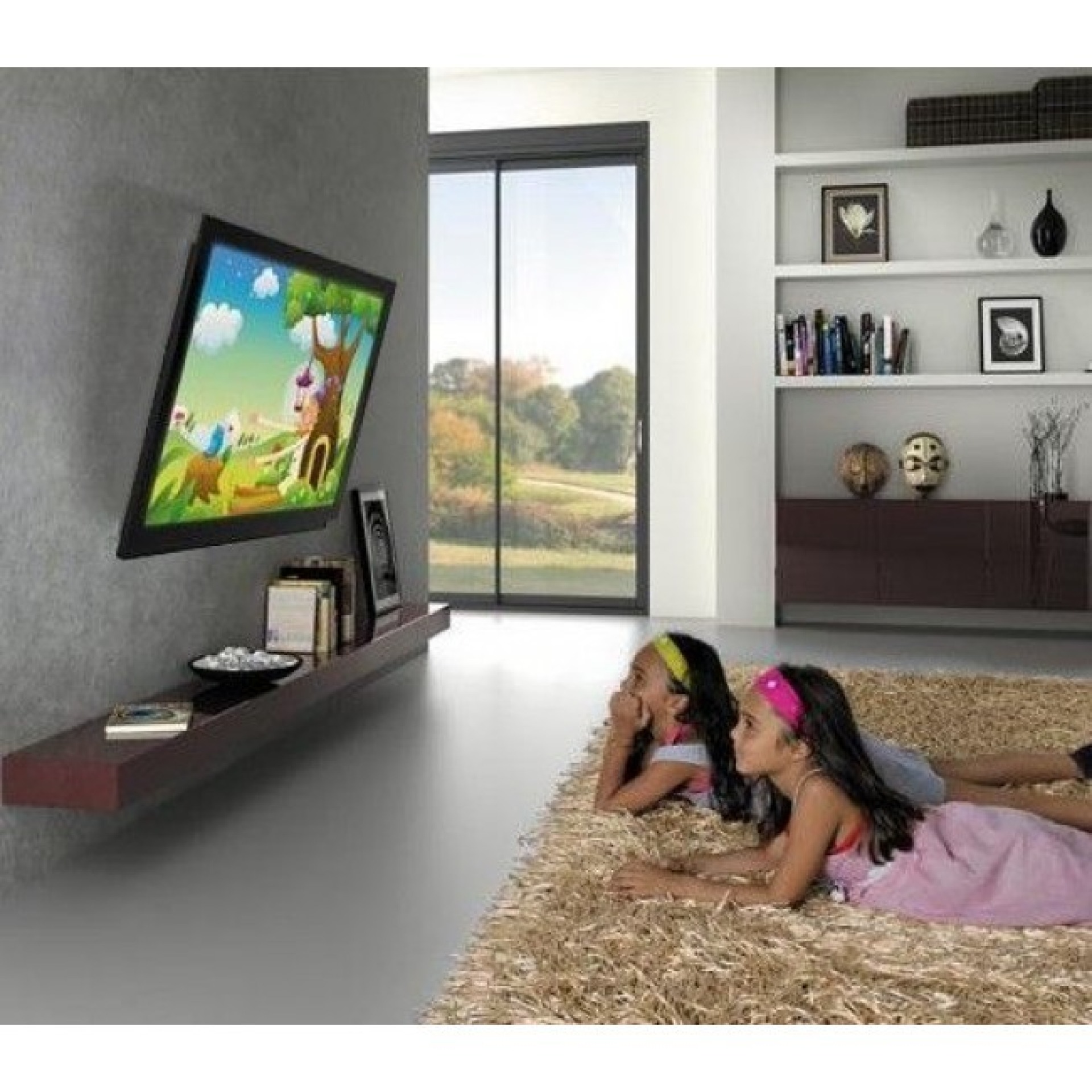 Wandhalterung für LCD TV LED 13-42" ,FullMotion, 2 Gelenke, schwarz