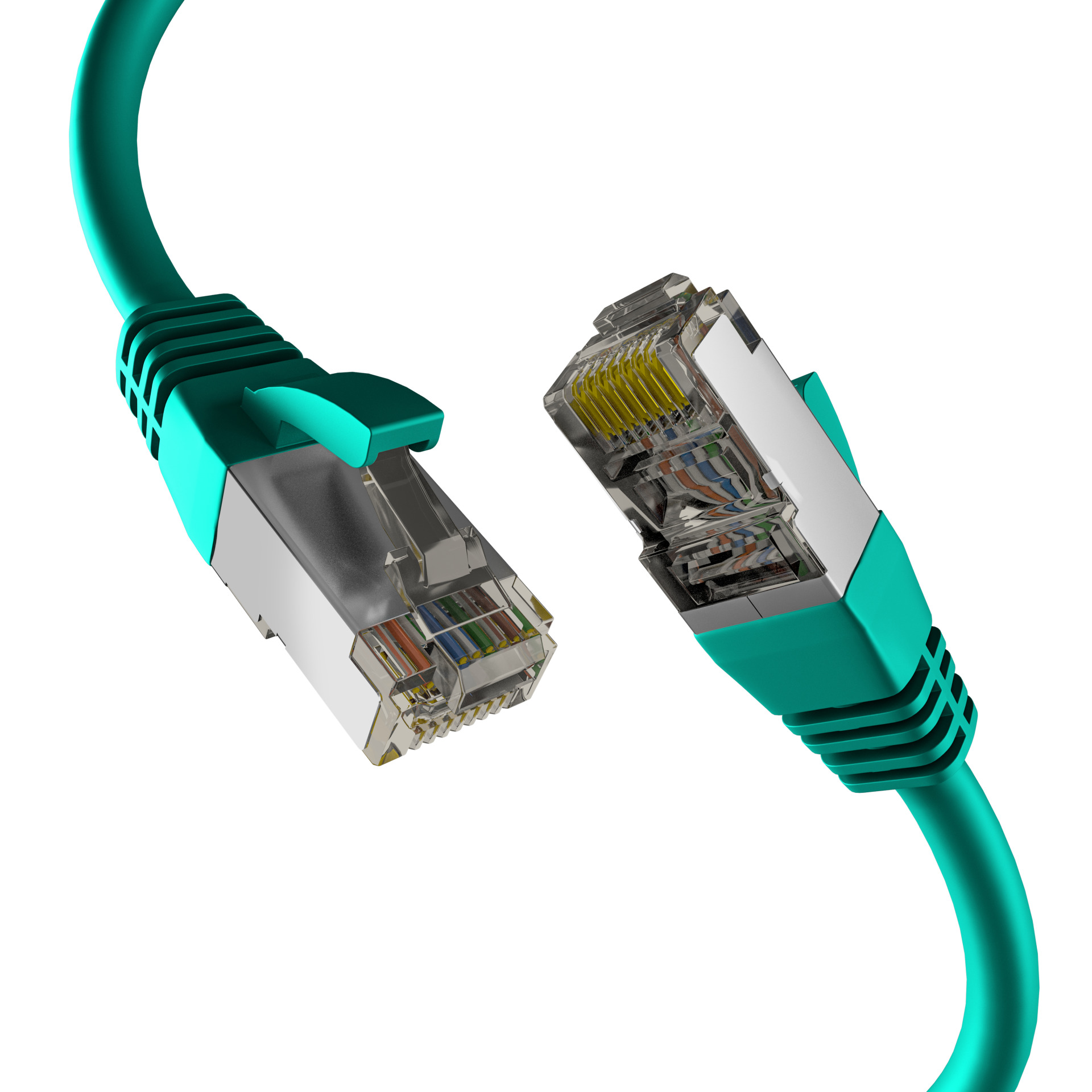 CAT8.1 GRÜN 1m RJ45 PATCHKABEL S/FTP PIMF,LSZH 2000MHZ 40GB NETZWERKKABEL