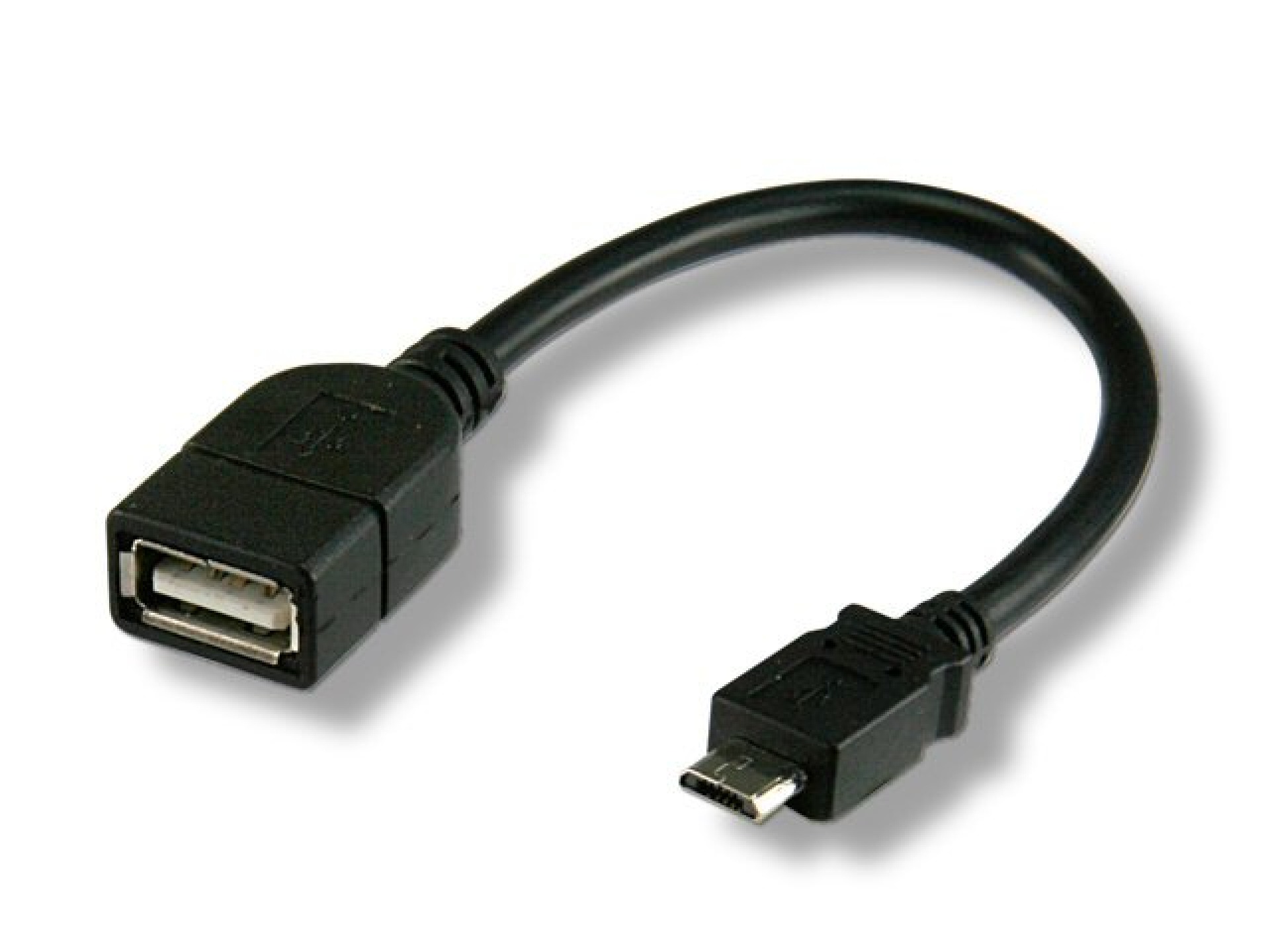 USB2.0 OTG Kabel A Buchse - Micro-B Stecker 0.2m