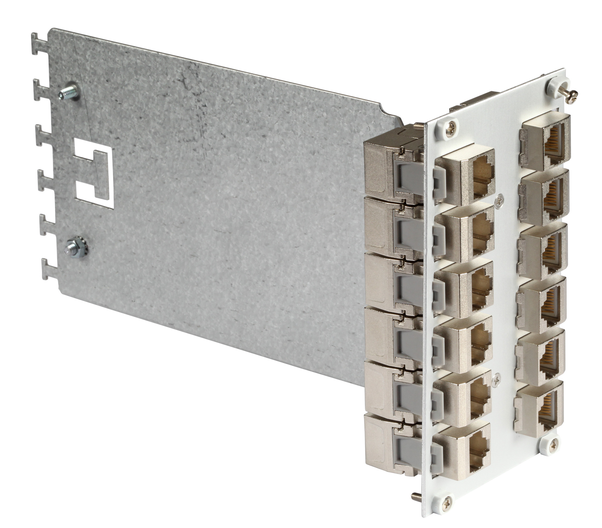 Plug in module unbestückt 3HE/14TE for 12 x SC Duplex